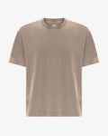 Heavy Organic Boxy Tee - Faded Khaki