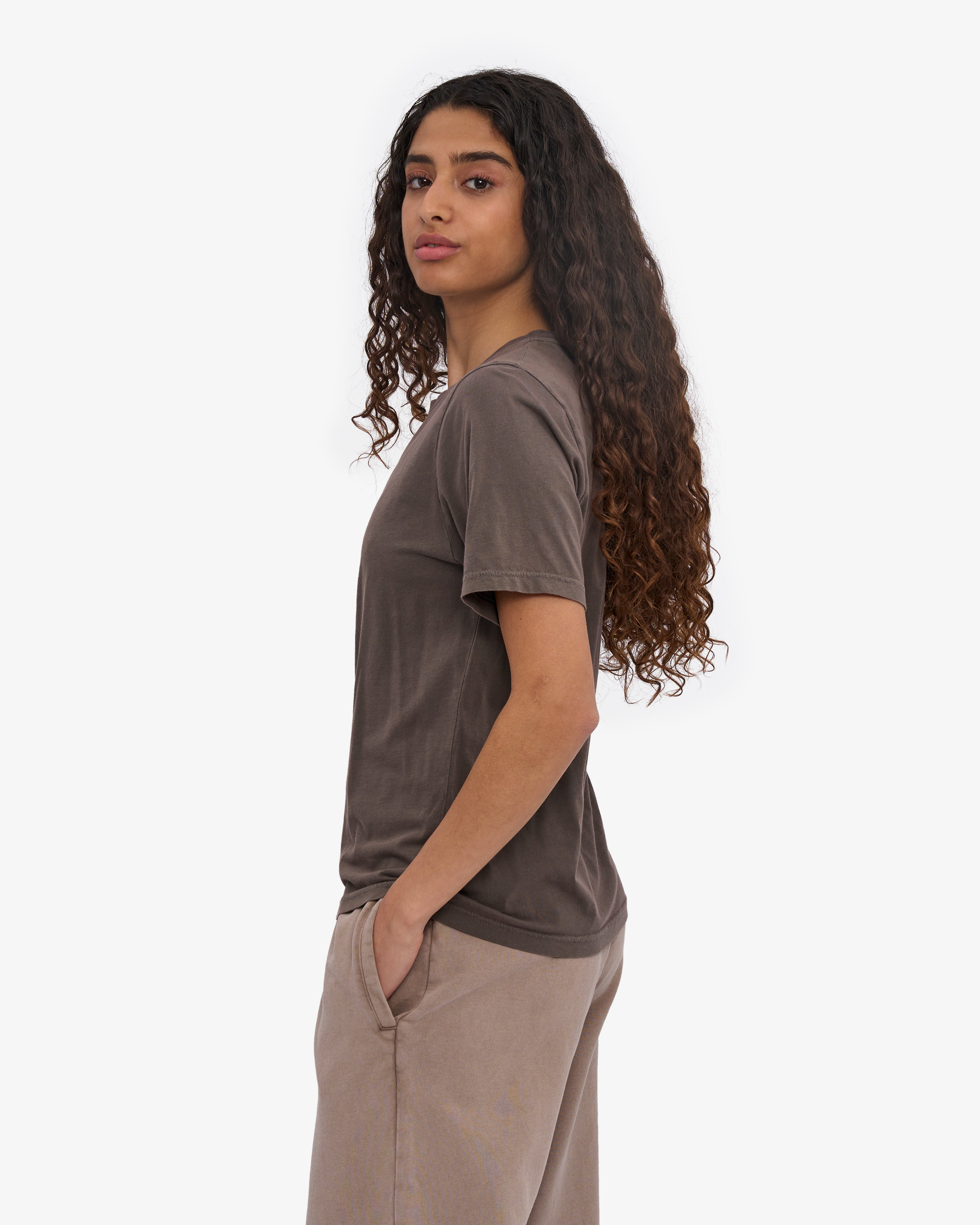 Women Light Organic Tee - Faded Mud