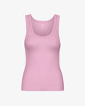 Women Organic Rib Tank Top - Cherry Blossom
