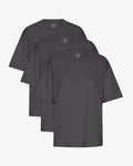 Oversized Organic T-Shirt - Lava Grey (3-Pack)