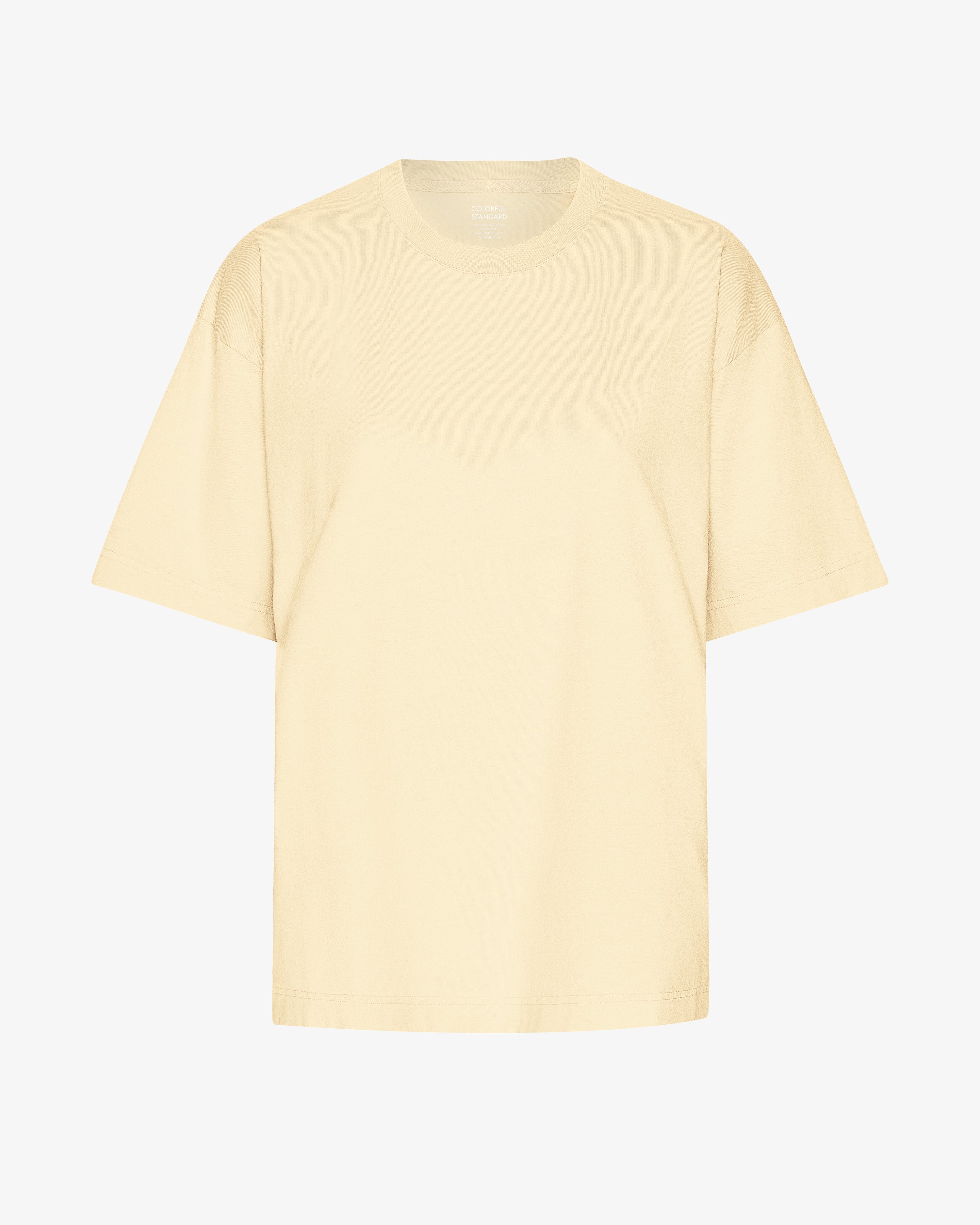 Oversized Organic T-Shirt - Soft Yellow