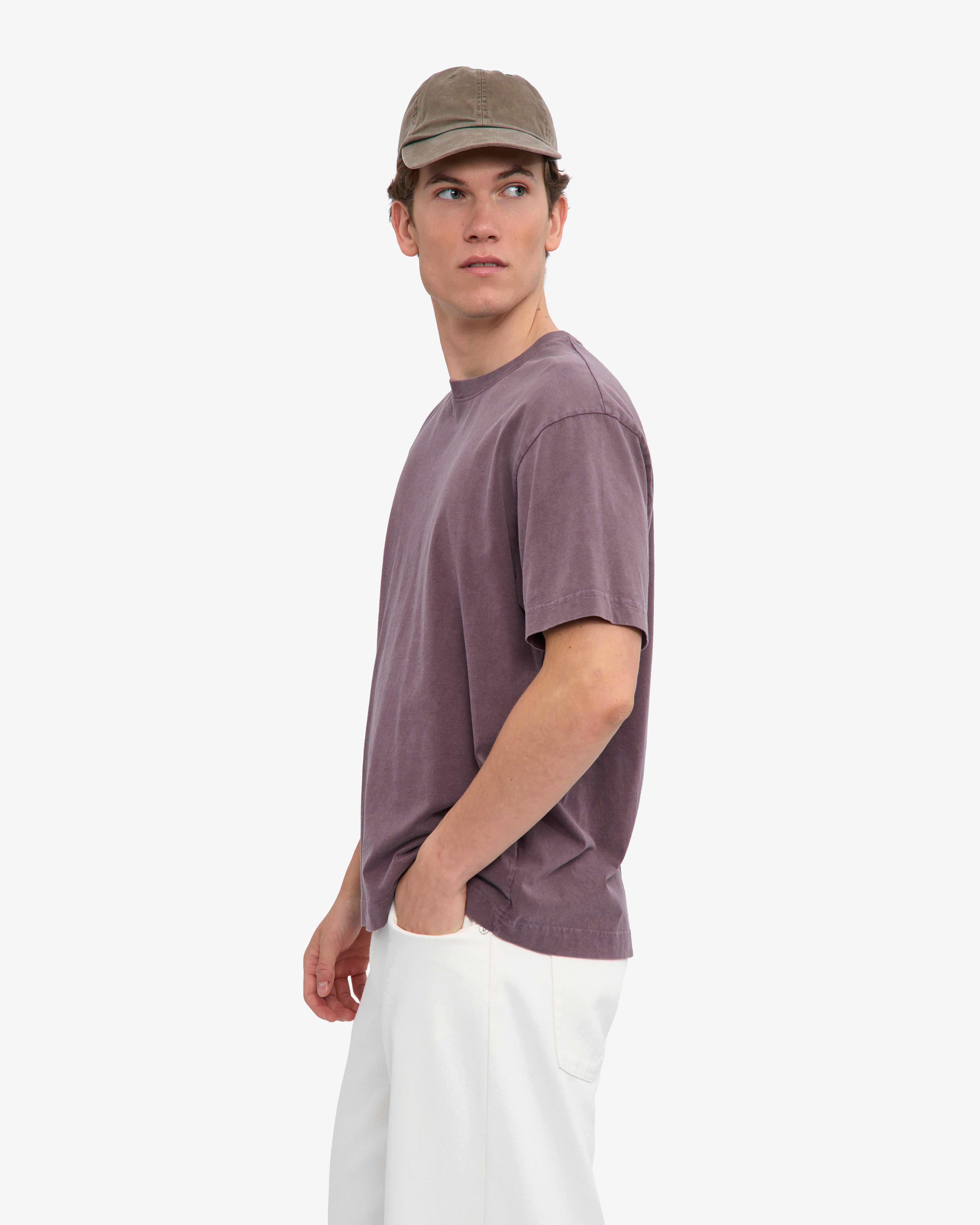 Oversized Organic T-Shirt - Faded Grape