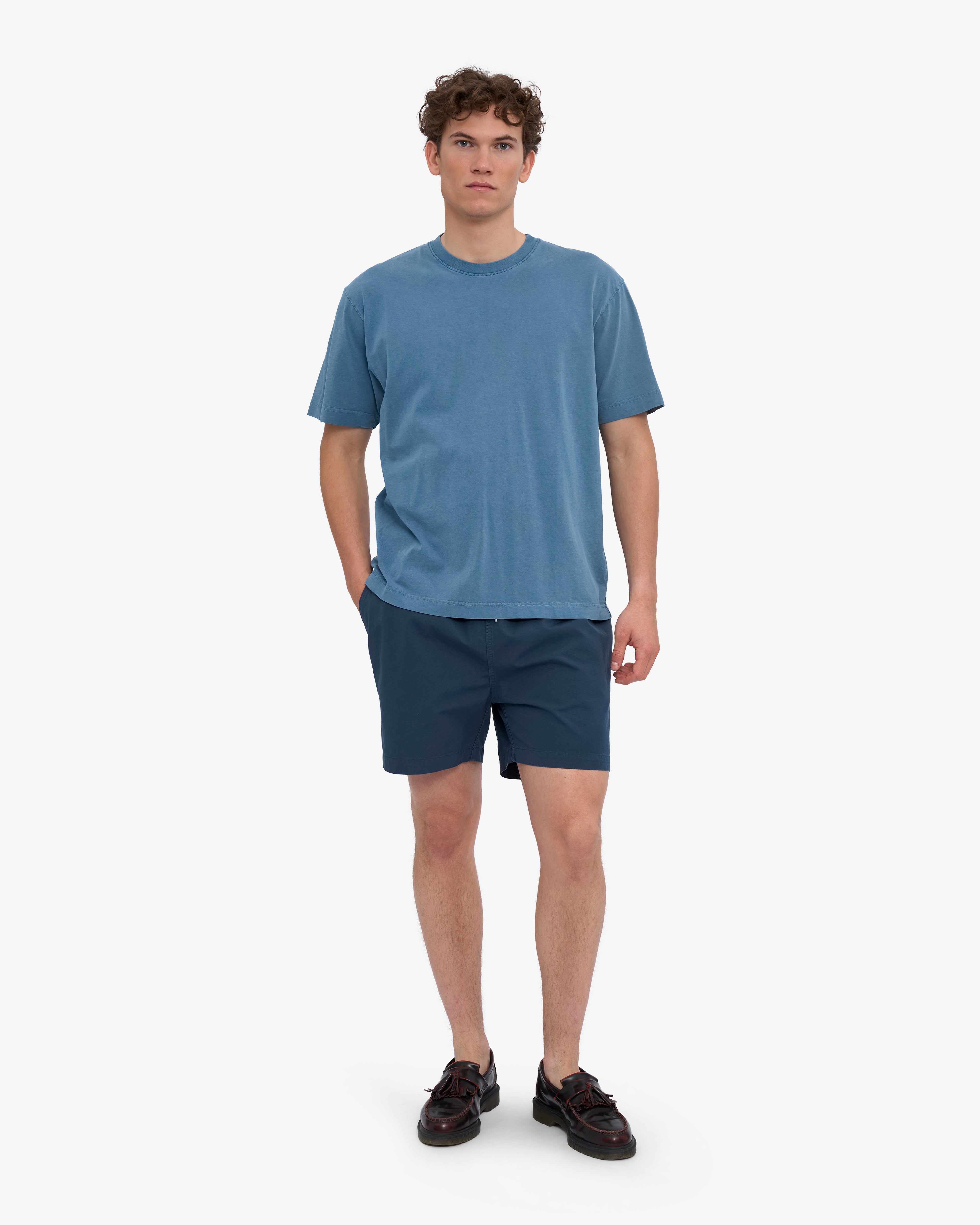 Oversized Organic T-Shirt - Faded Indigo