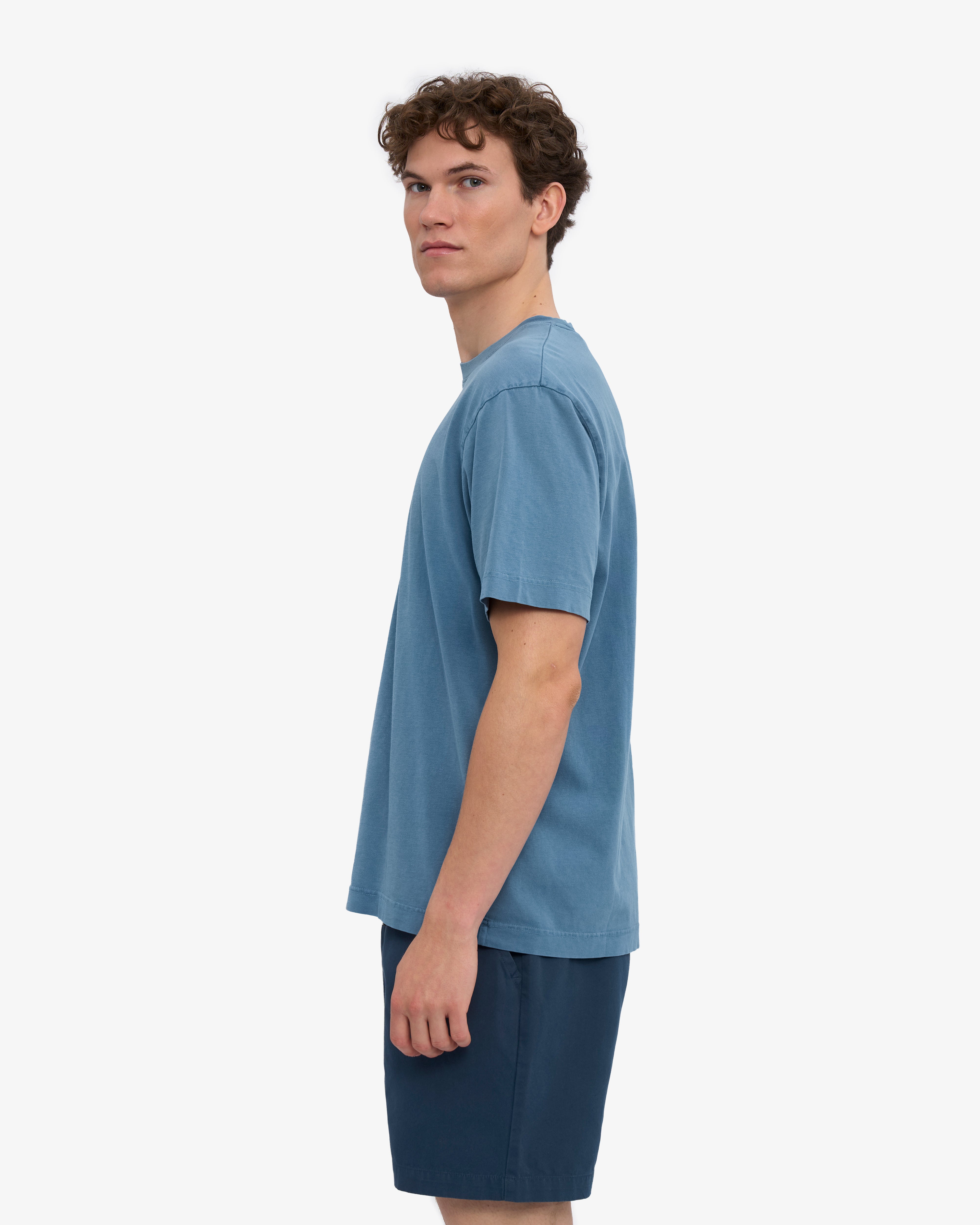 Oversized Organic T-Shirt - Faded Indigo