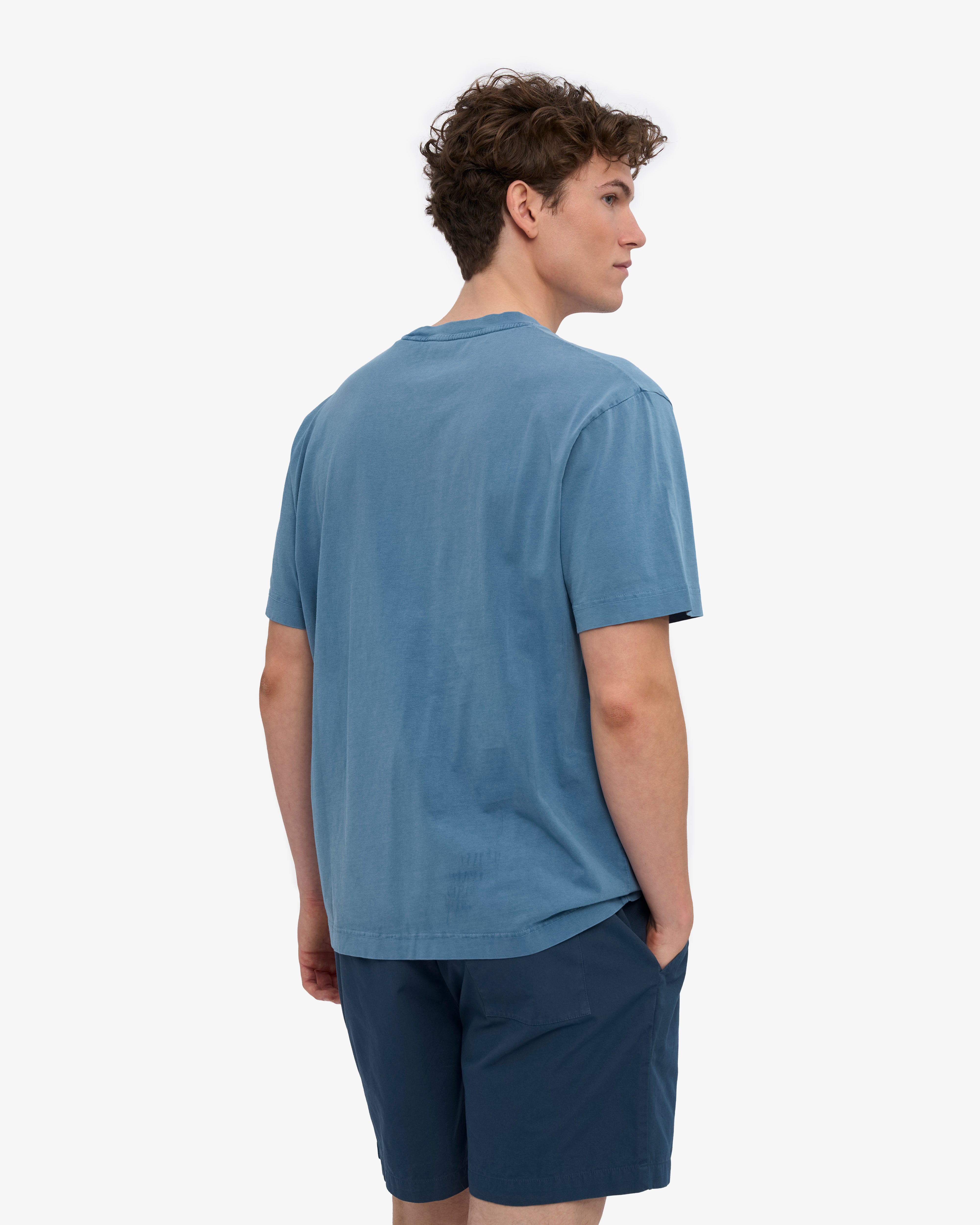 Oversized Organic T-Shirt - Faded Indigo