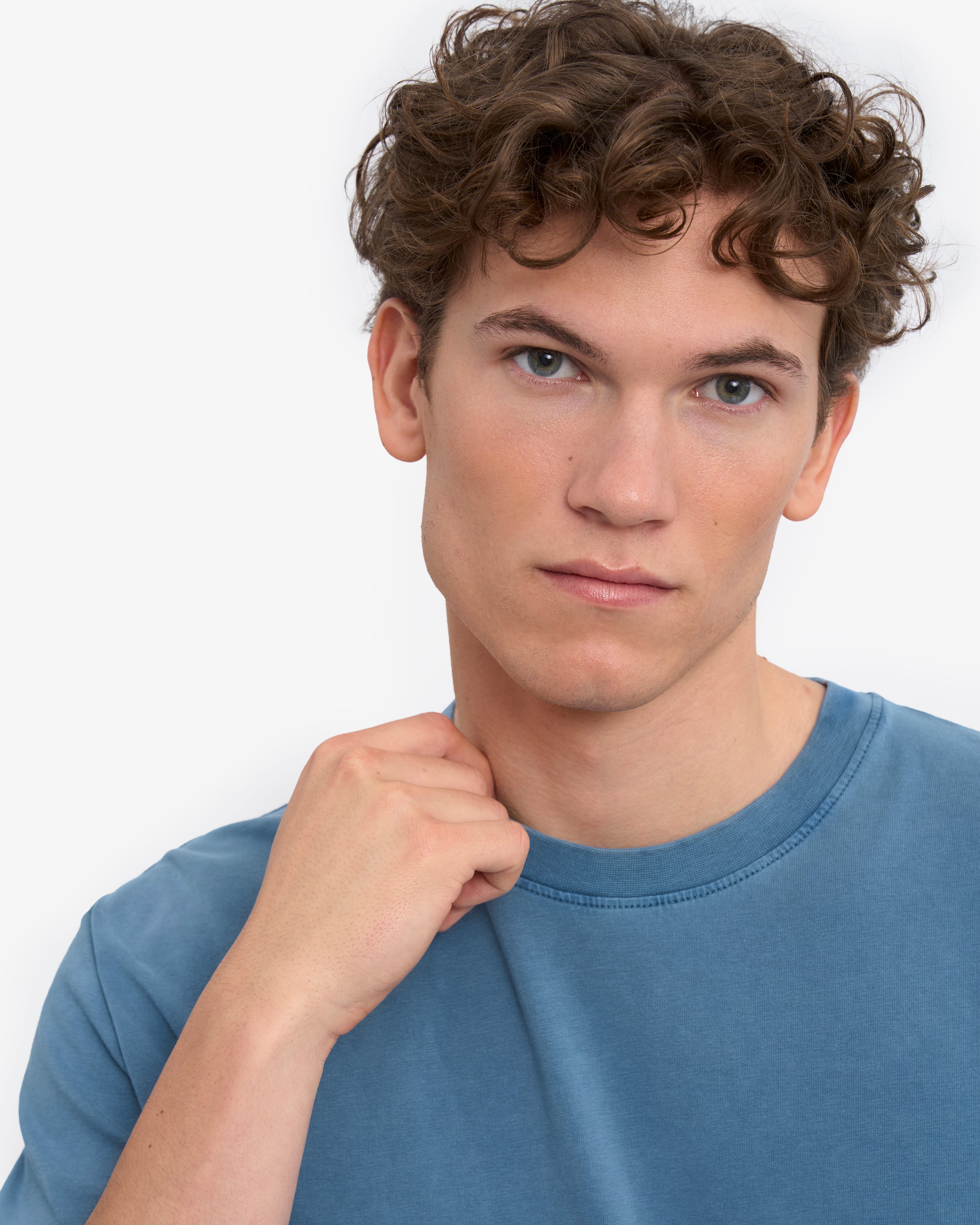 Oversized Organic T-Shirt - Faded Indigo