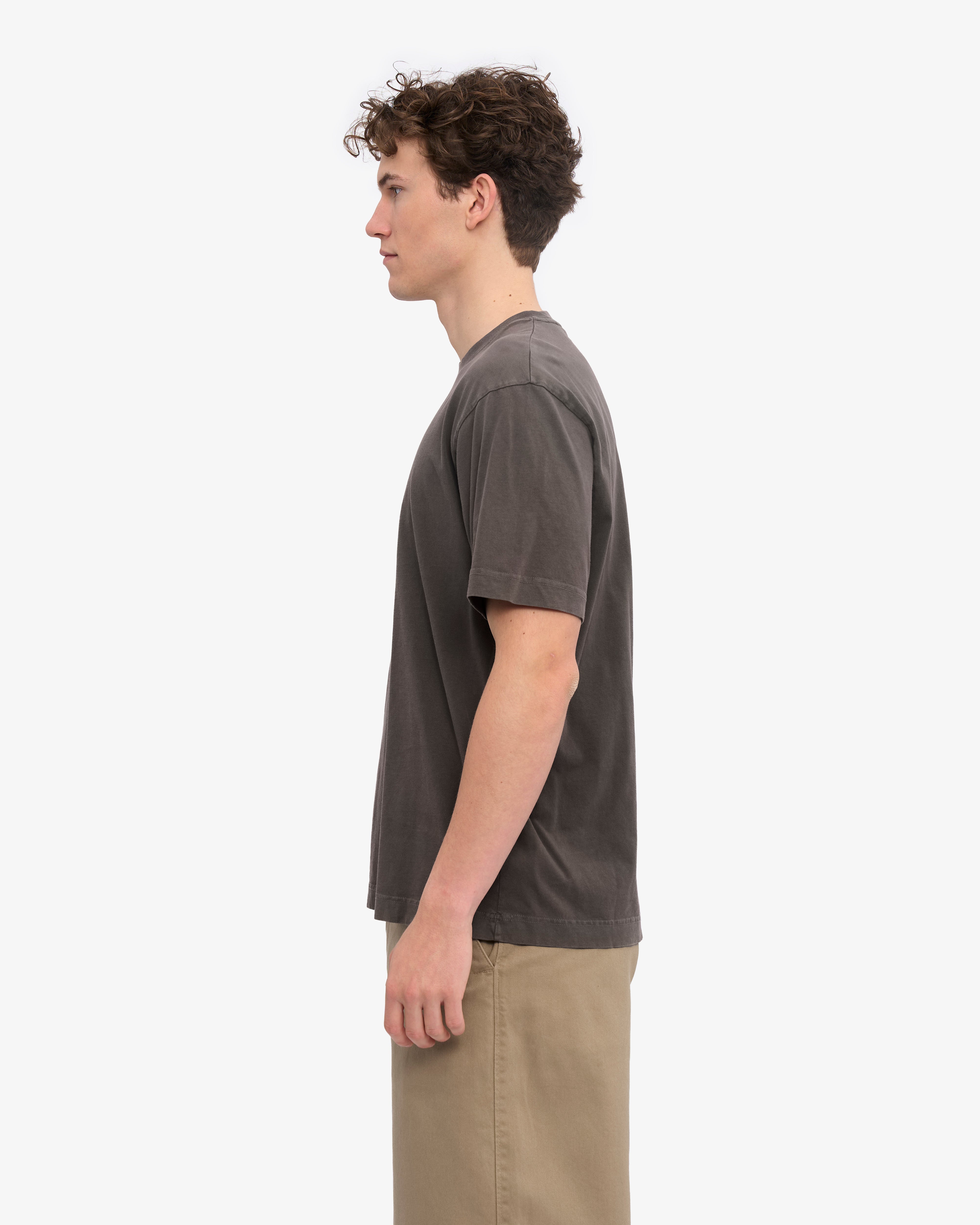 Oversized Organic T-Shirt - Faded Mud
