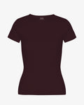 Organic Rib T-Shirt - Oxblood Red