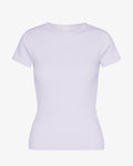 Organic Rib T-Shirt - Soft Lavender