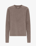 Women Organic LS T-Shirt - Faded Khaki