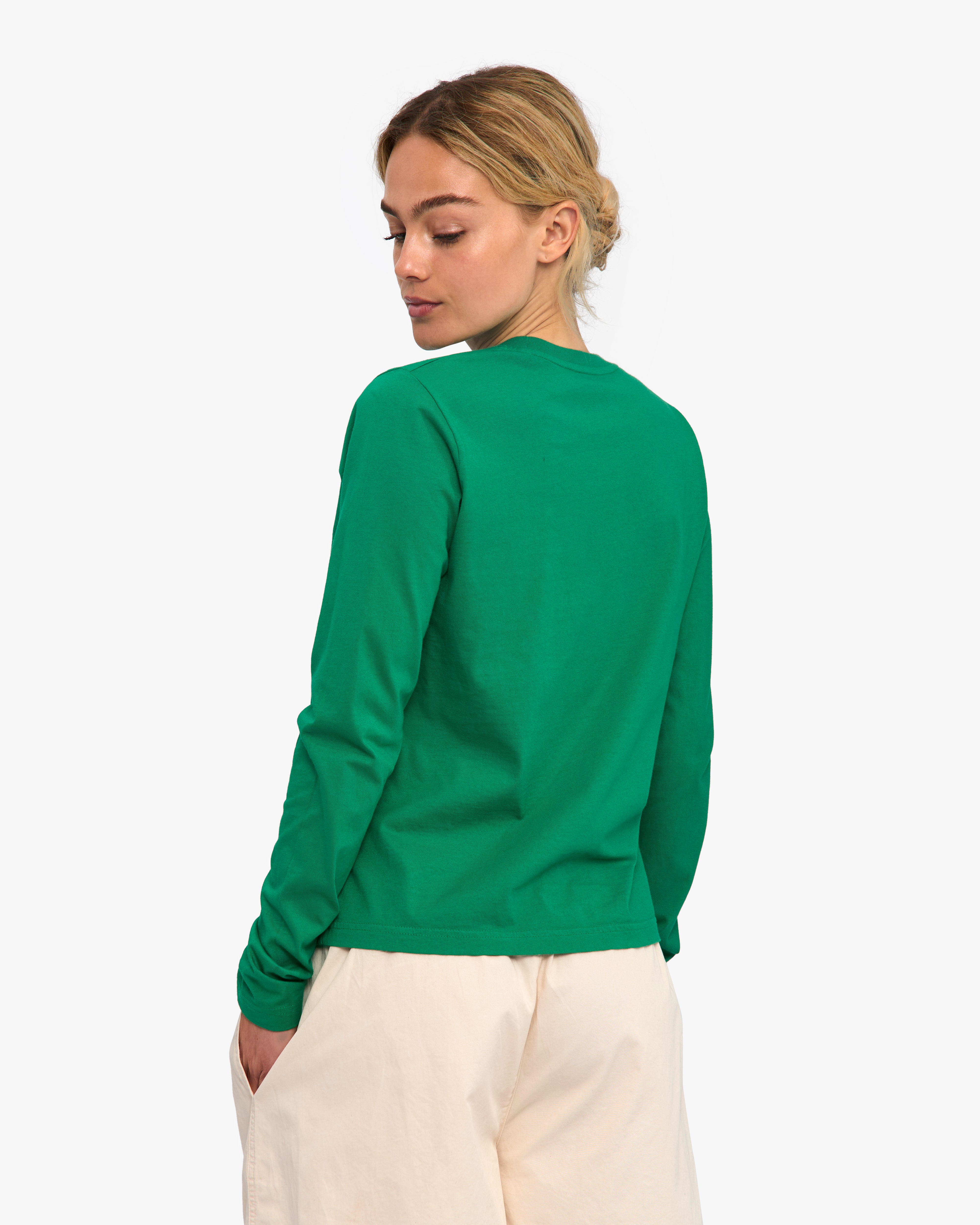 Women Organic LS T-Shirt - Kelly Green