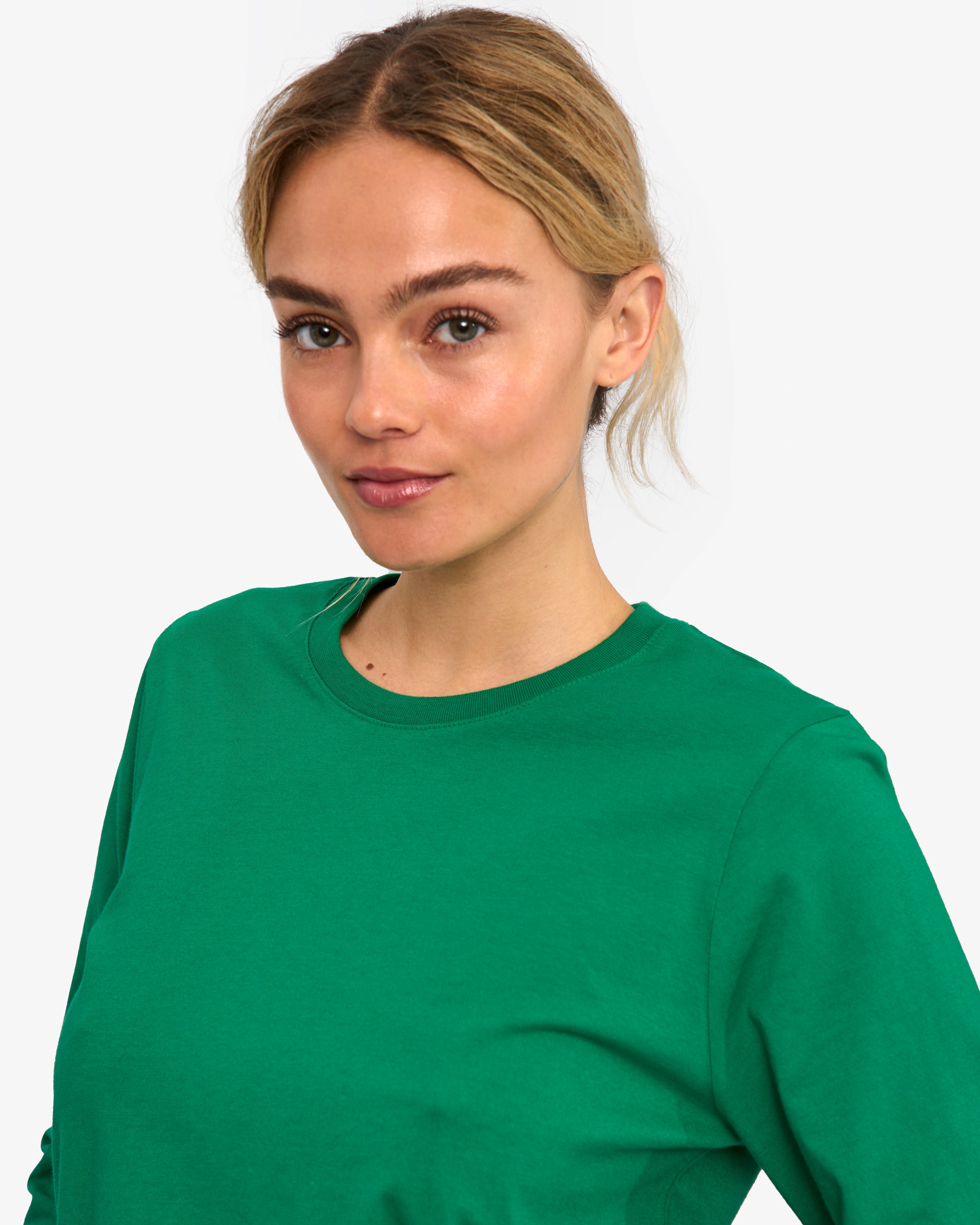 Women Organic LS T-Shirt - Kelly Green
