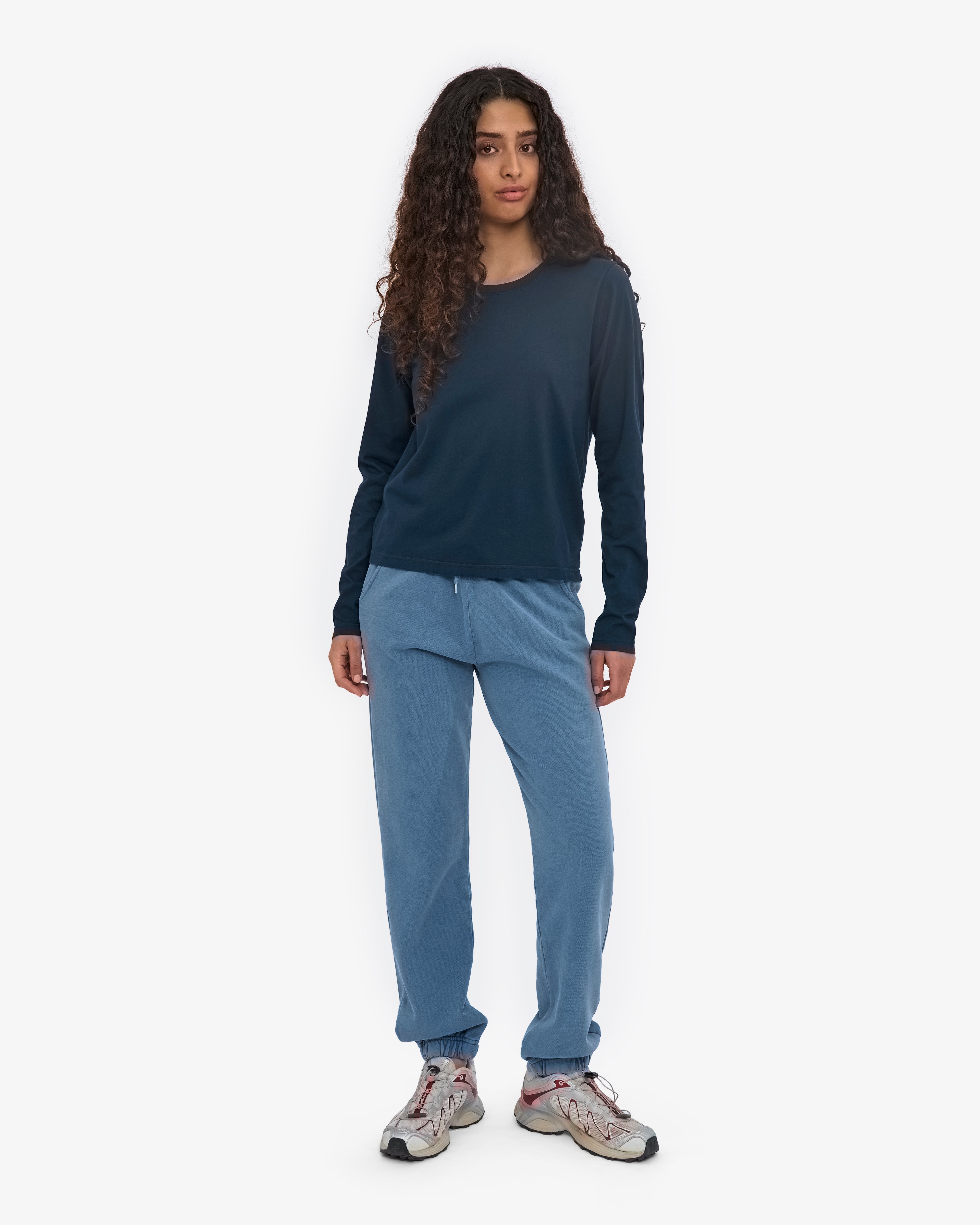 Women Organic LS T-Shirt - Navy Blue