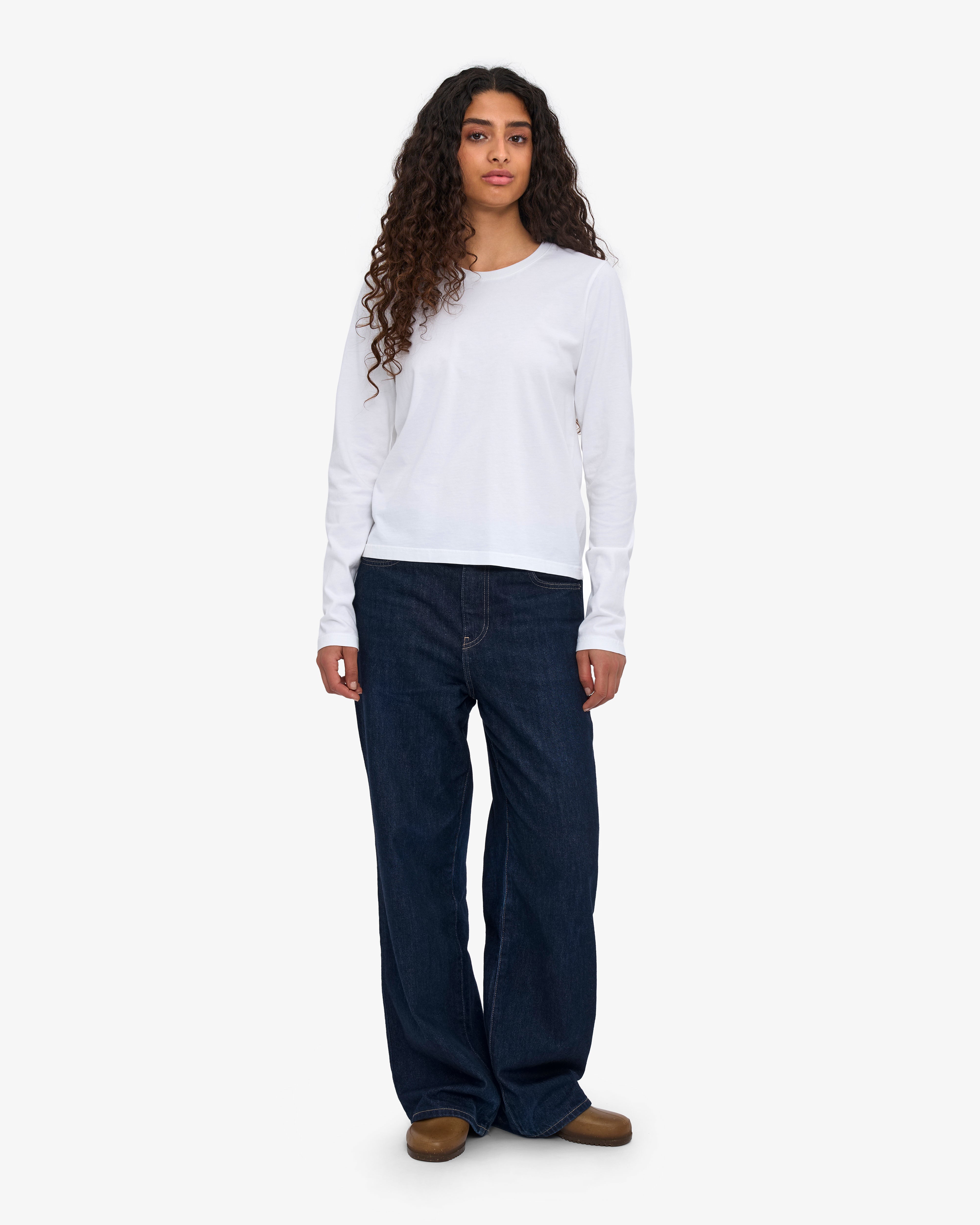 Women Organic LS T-Shirt - Optical White