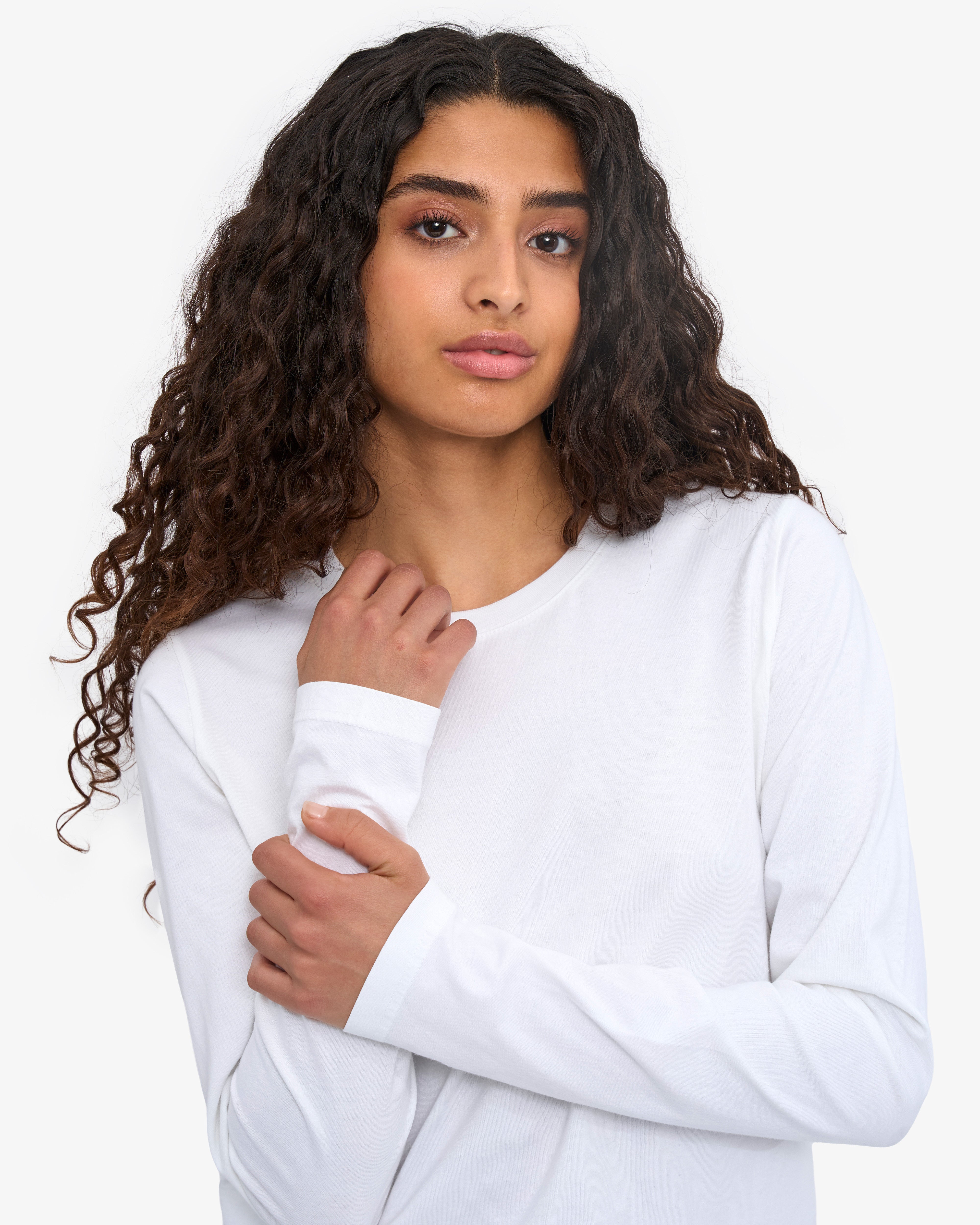 Women Organic LS T-Shirt - Optical White
