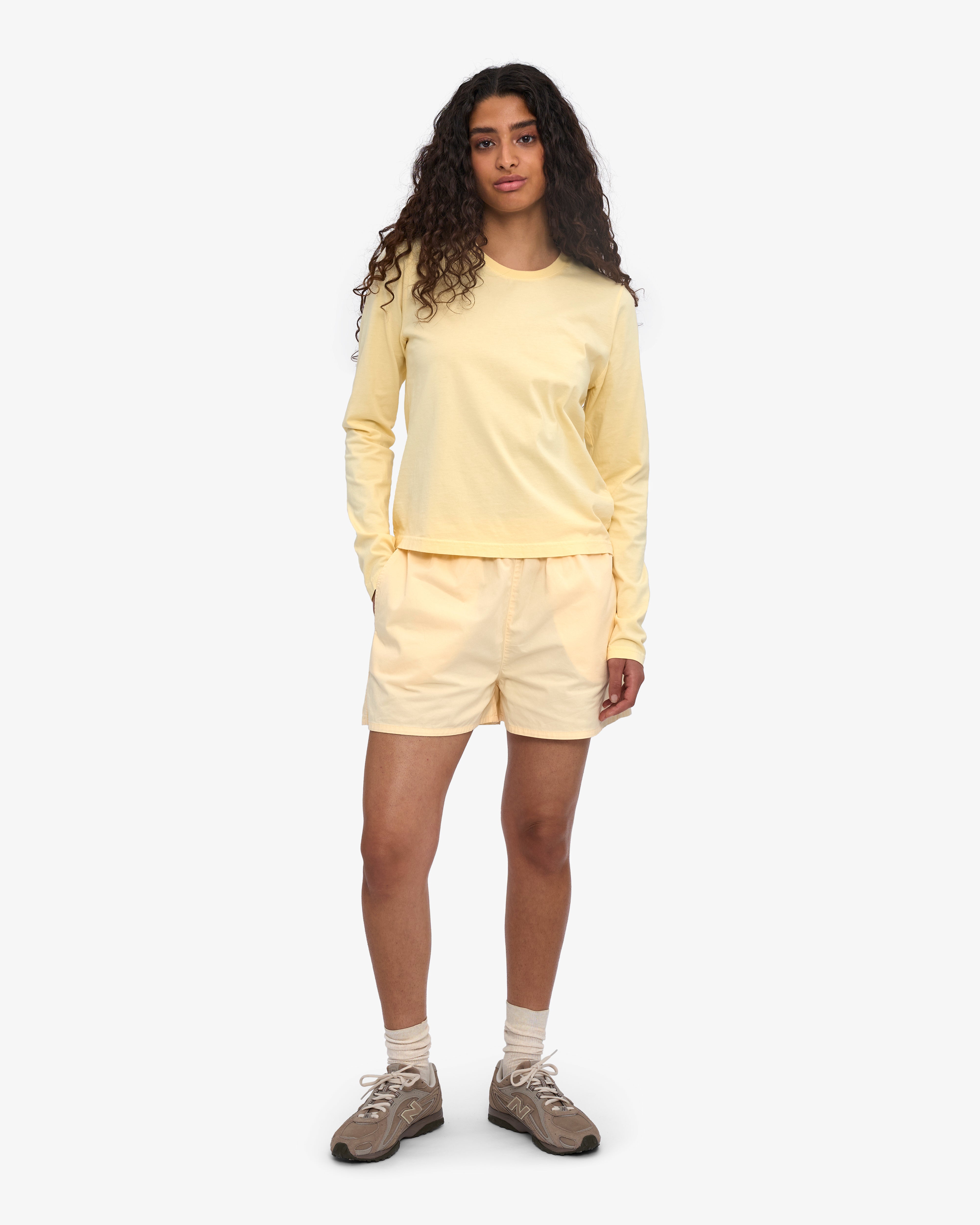 Women Organic LS T-Shirt - Soft Yellow