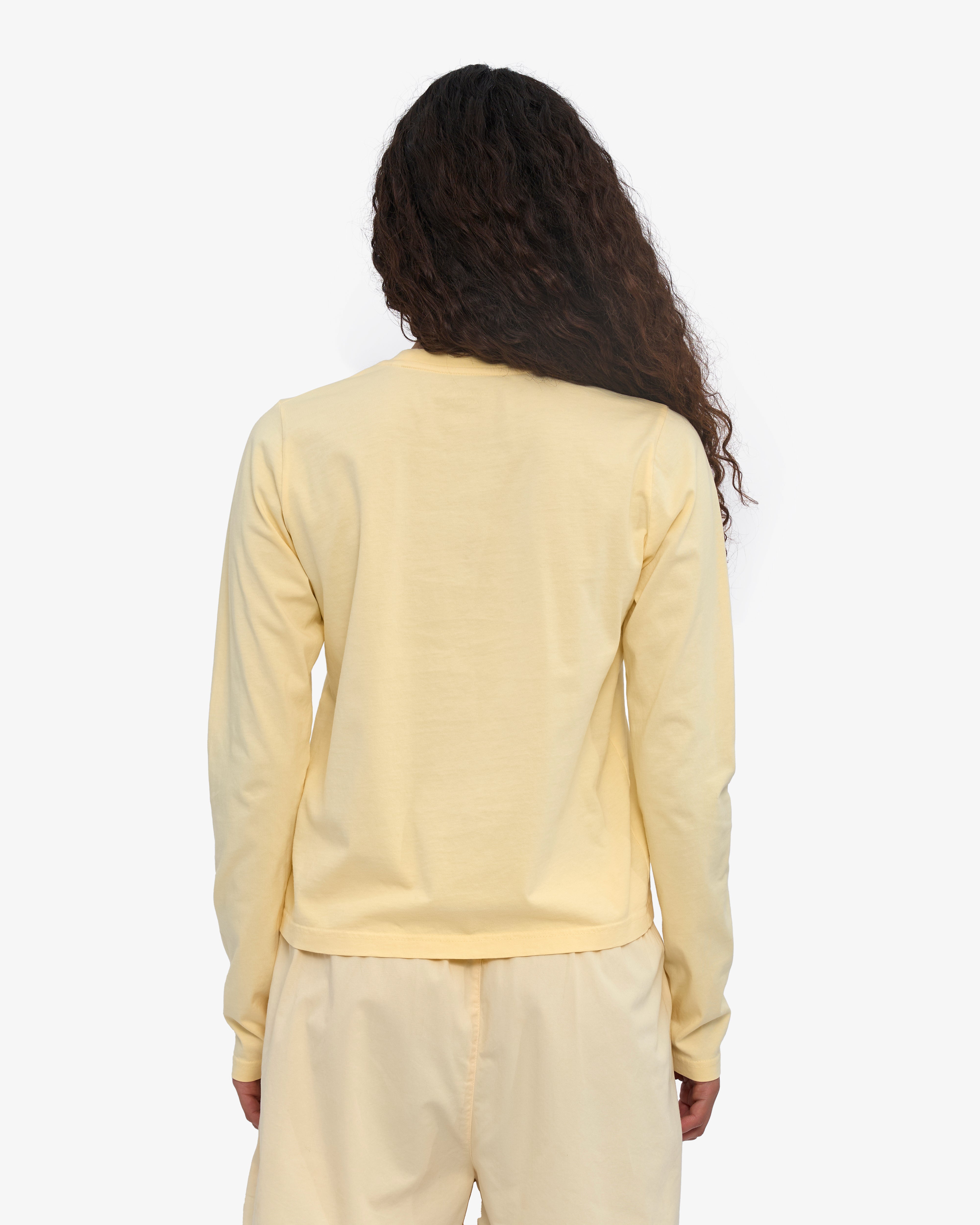 Women Organic LS T-Shirt - Soft Yellow