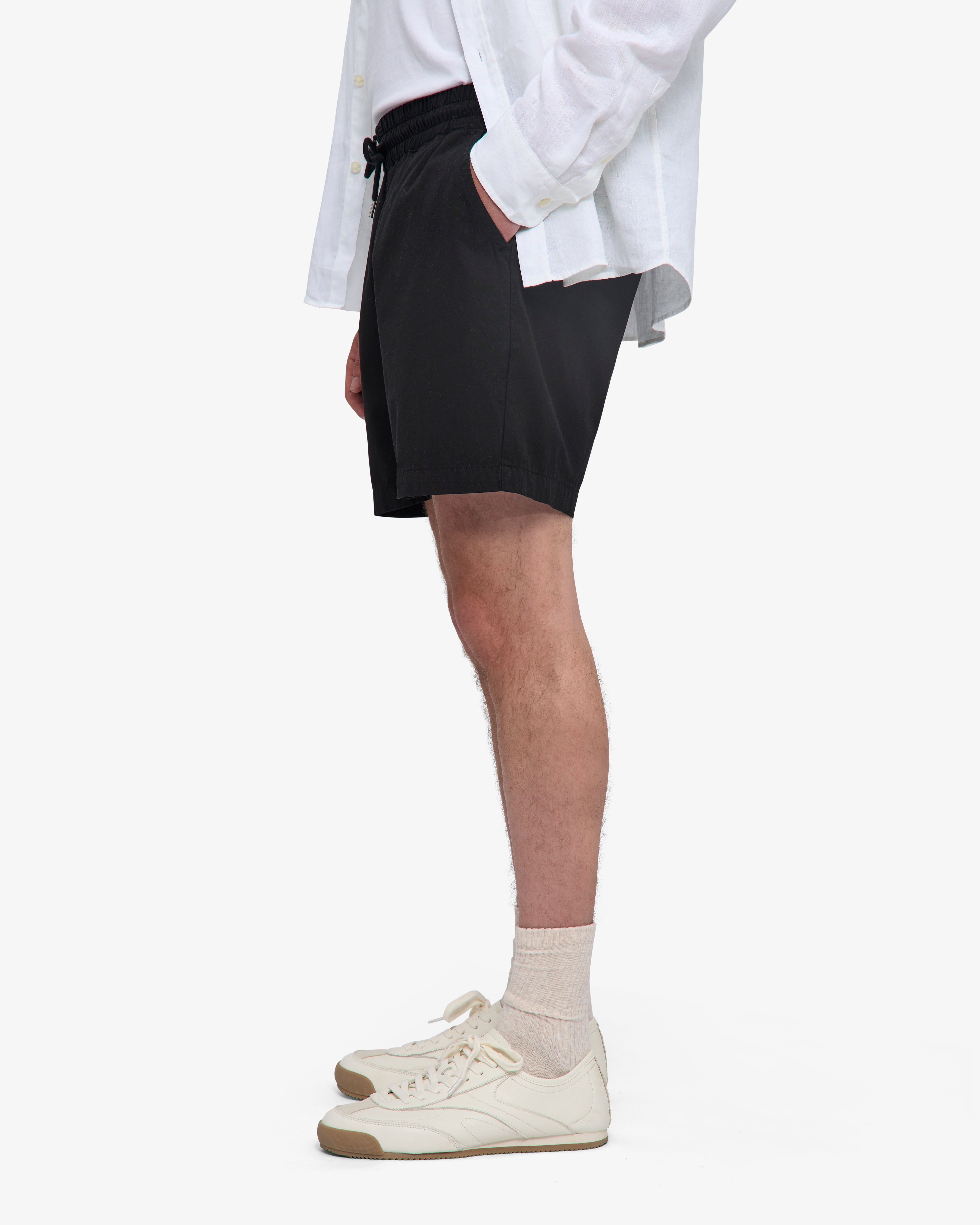 Organic Twill Shorts - Deep Black