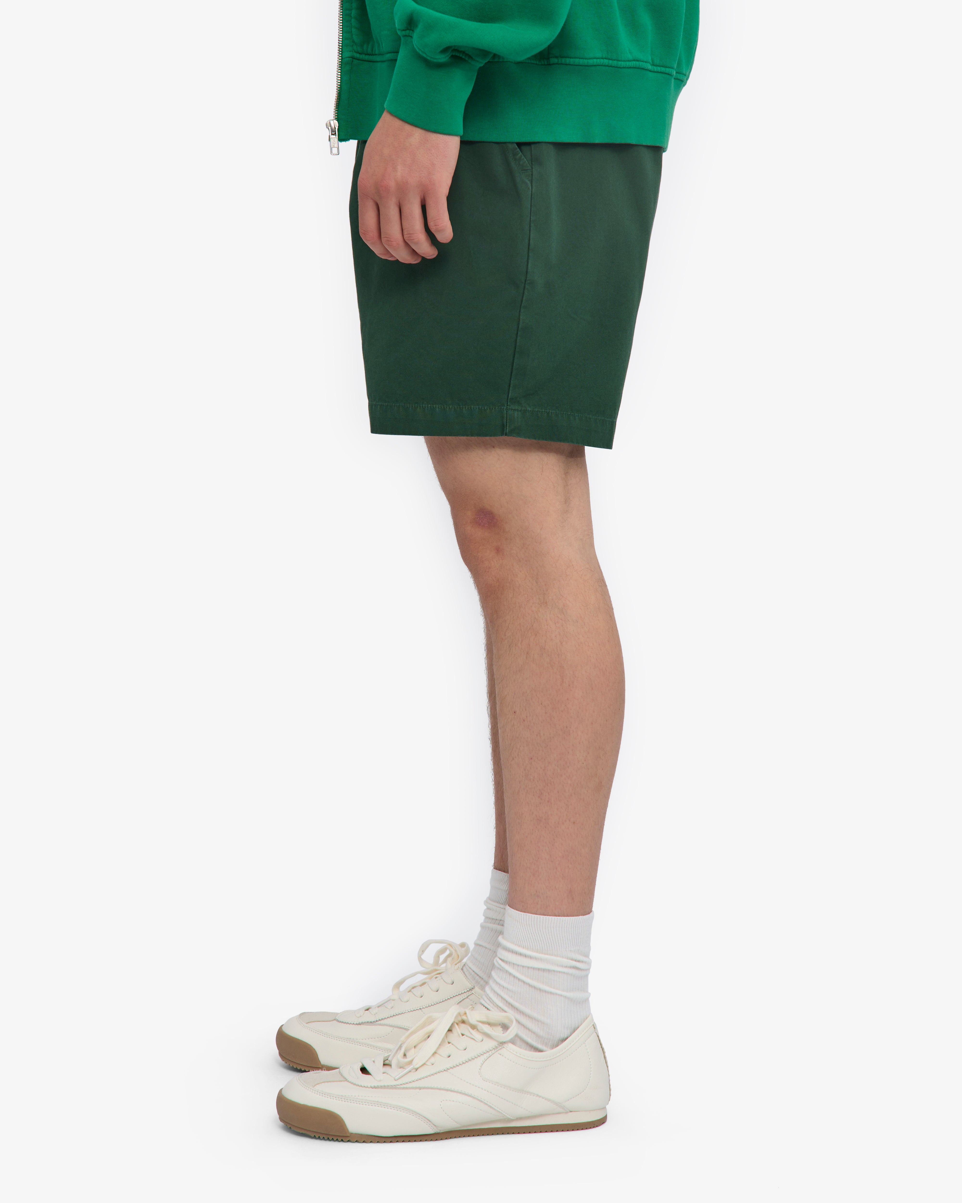 Organic Twill Shorts - Emerald Green
