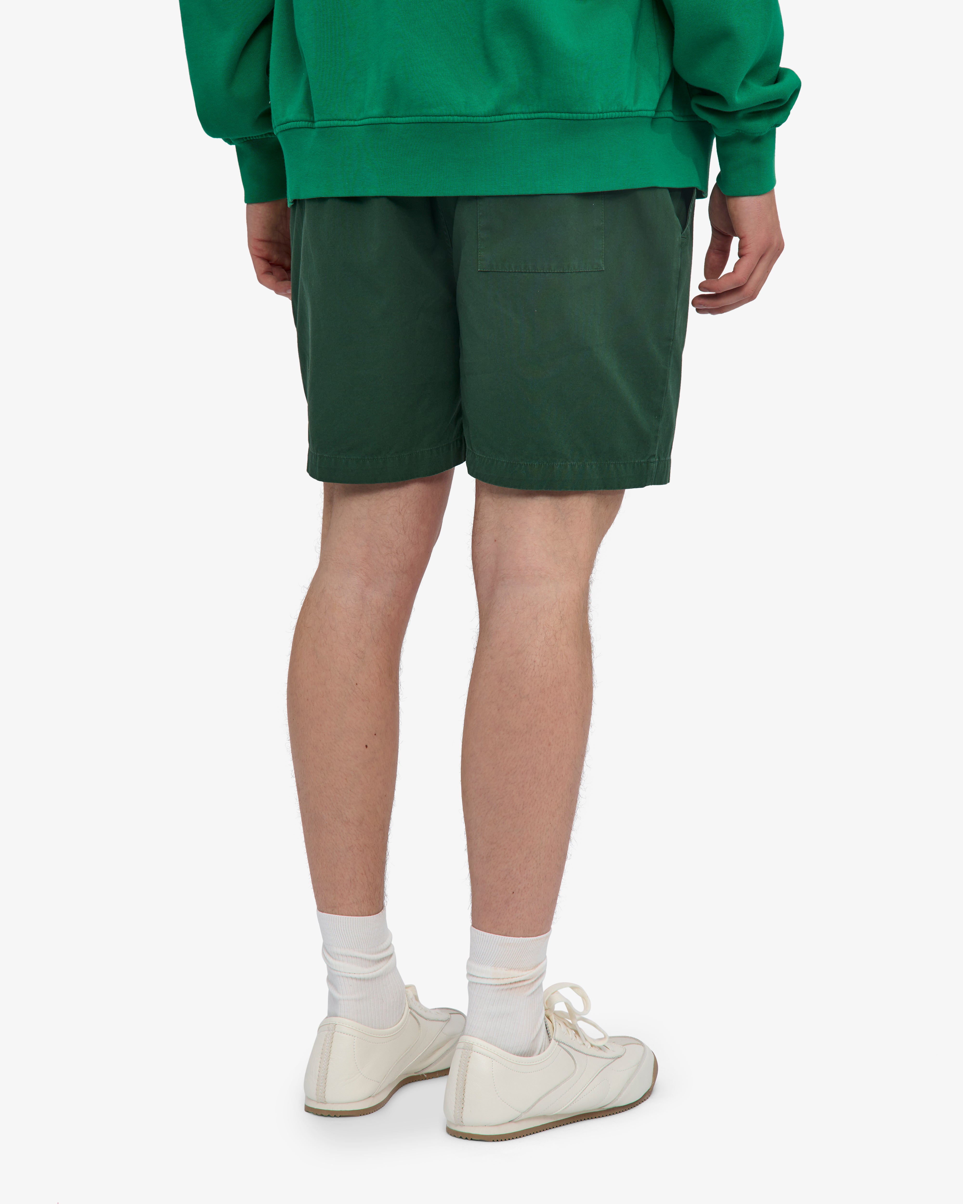 Organic Twill Shorts - Emerald Green