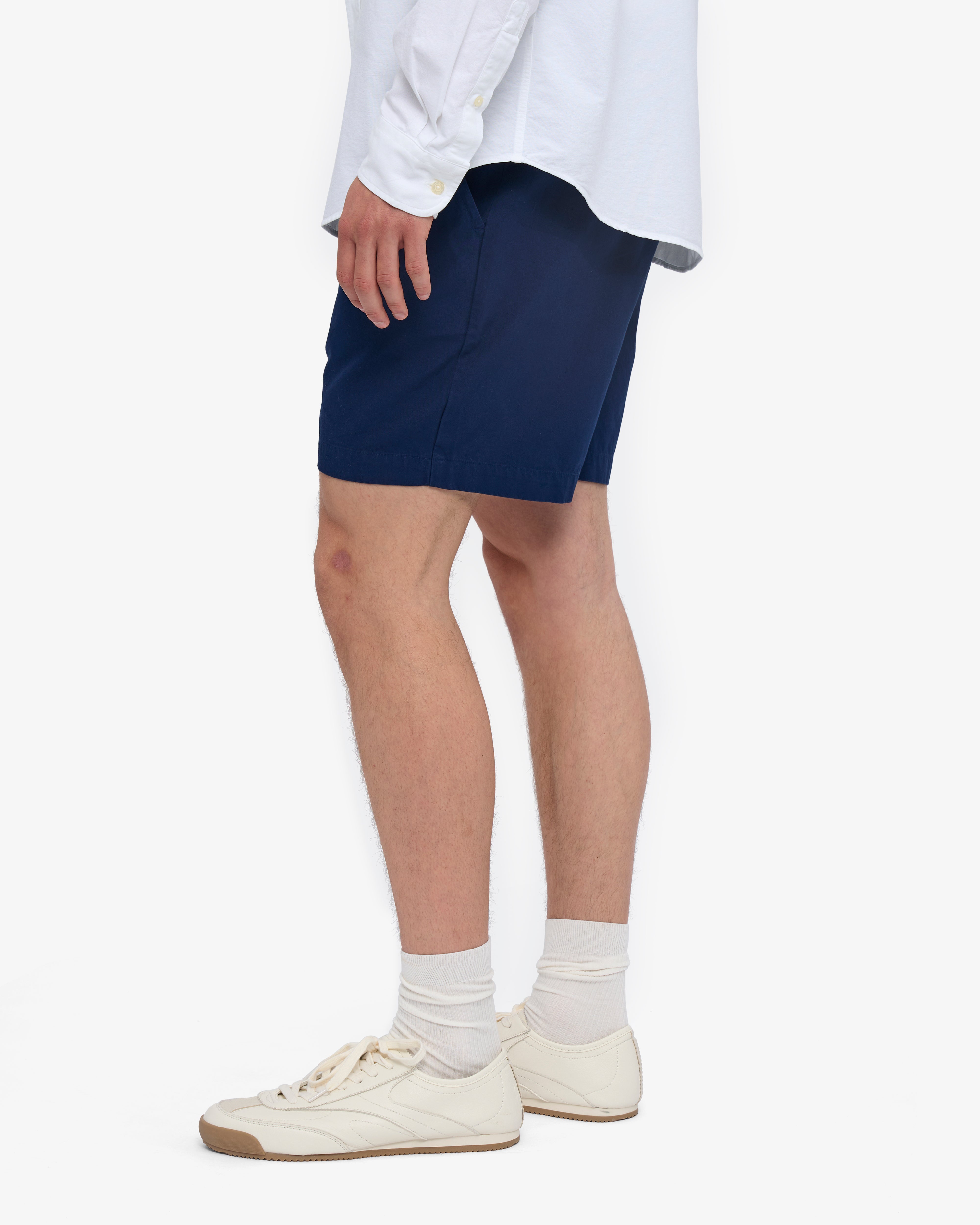 Organic Twill Shorts - Marine Blue
