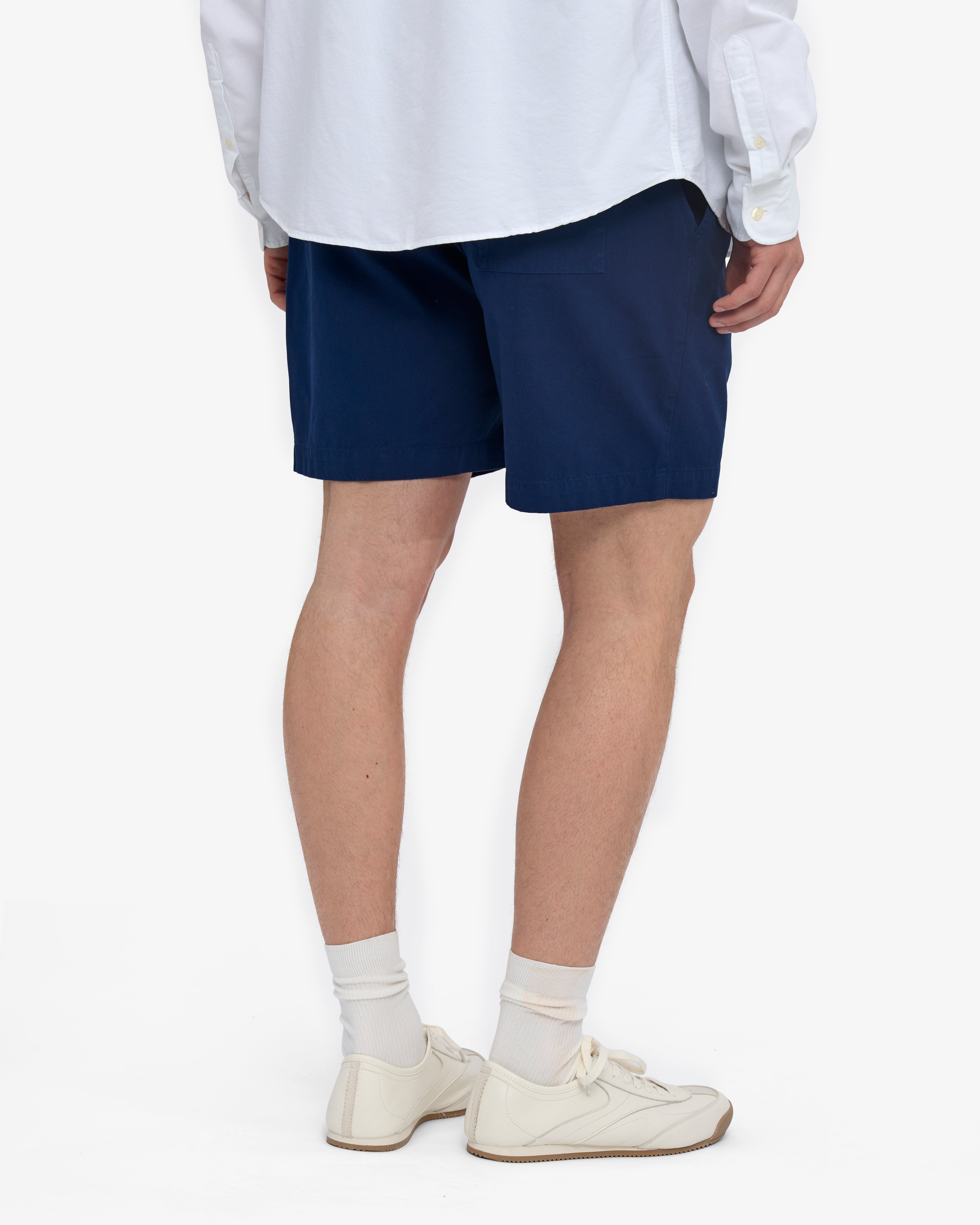 Organic Twill Shorts - Marine Blue