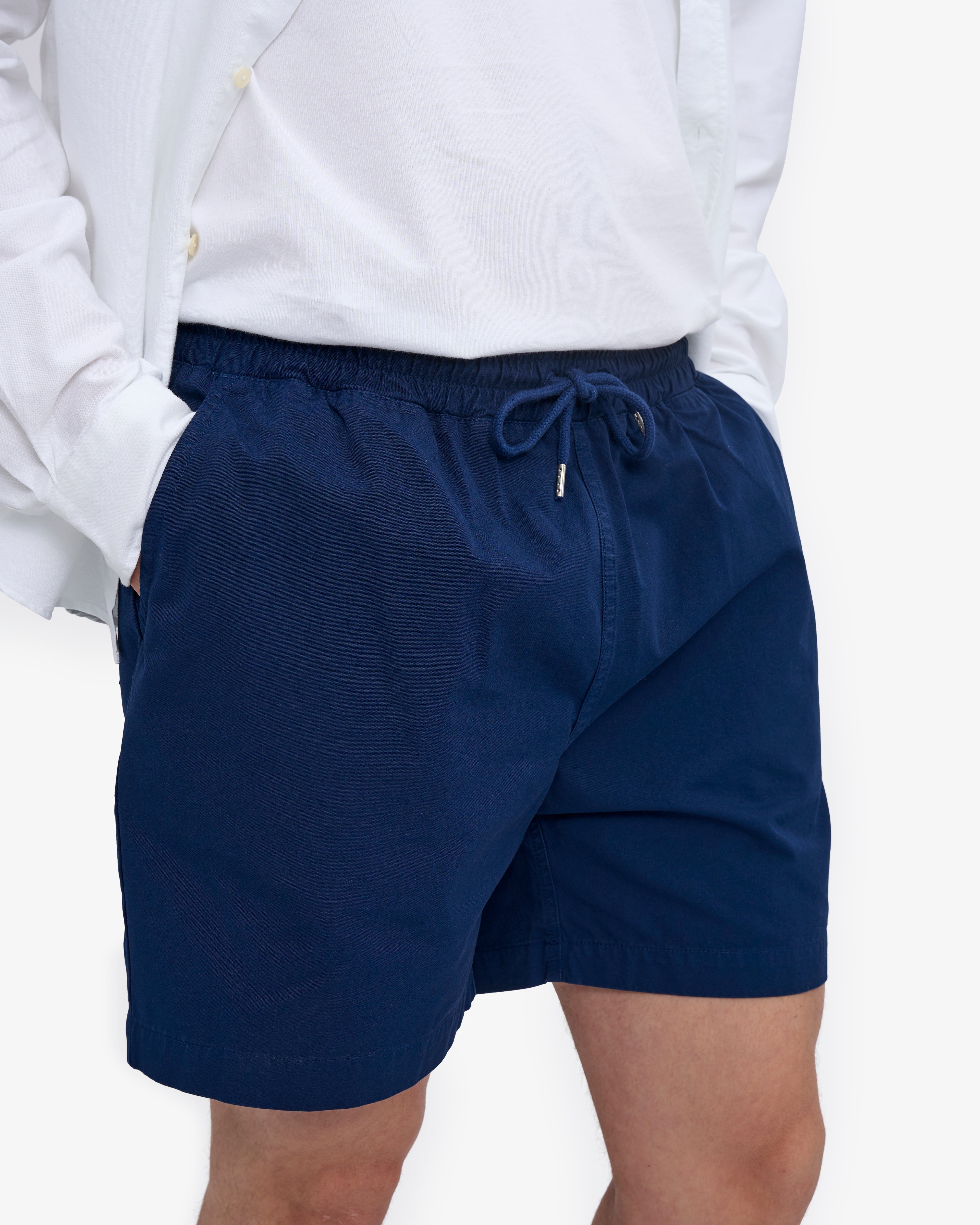 Organic Twill Shorts - Marine Blue