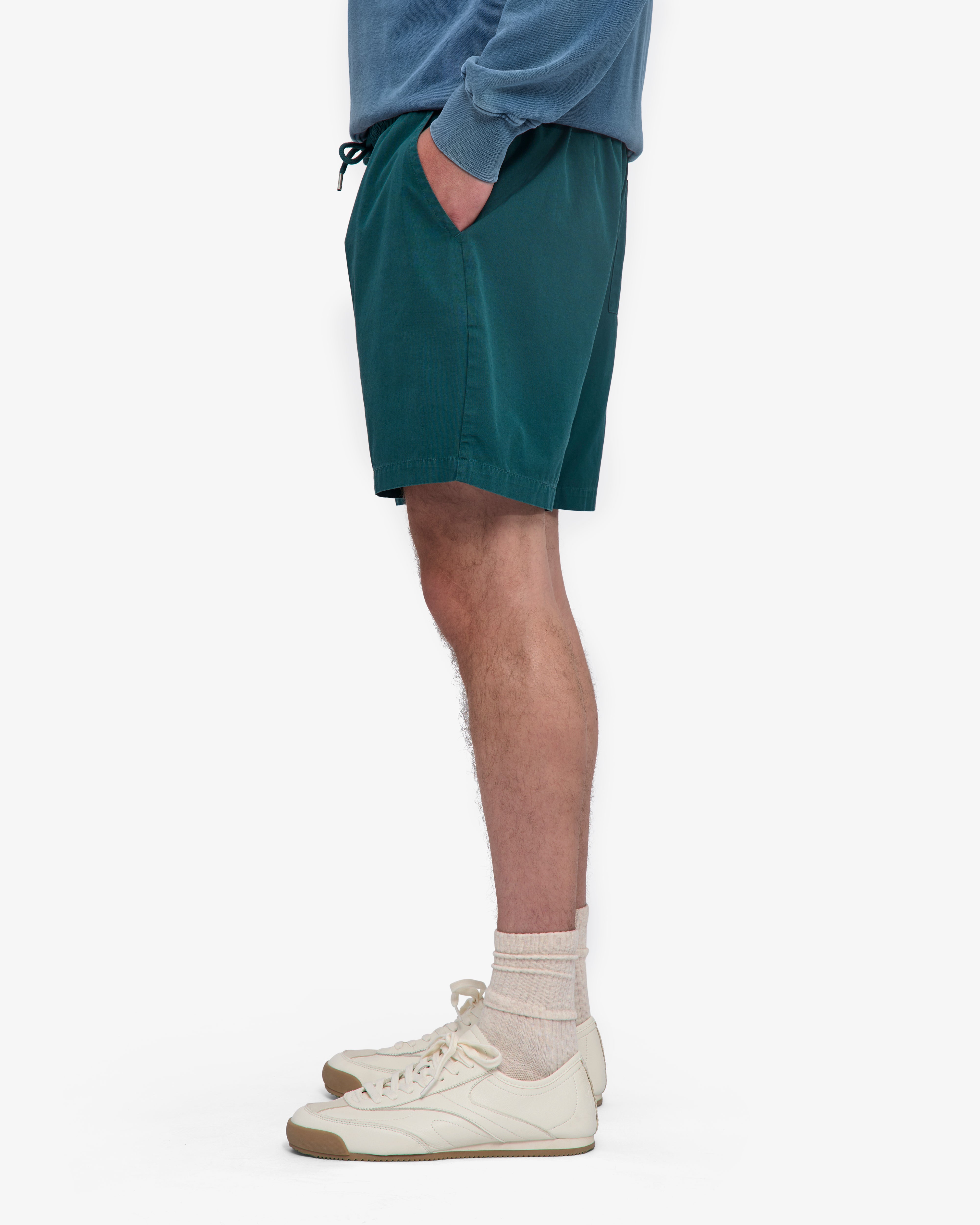Organic Twill Shorts - Ocean Green