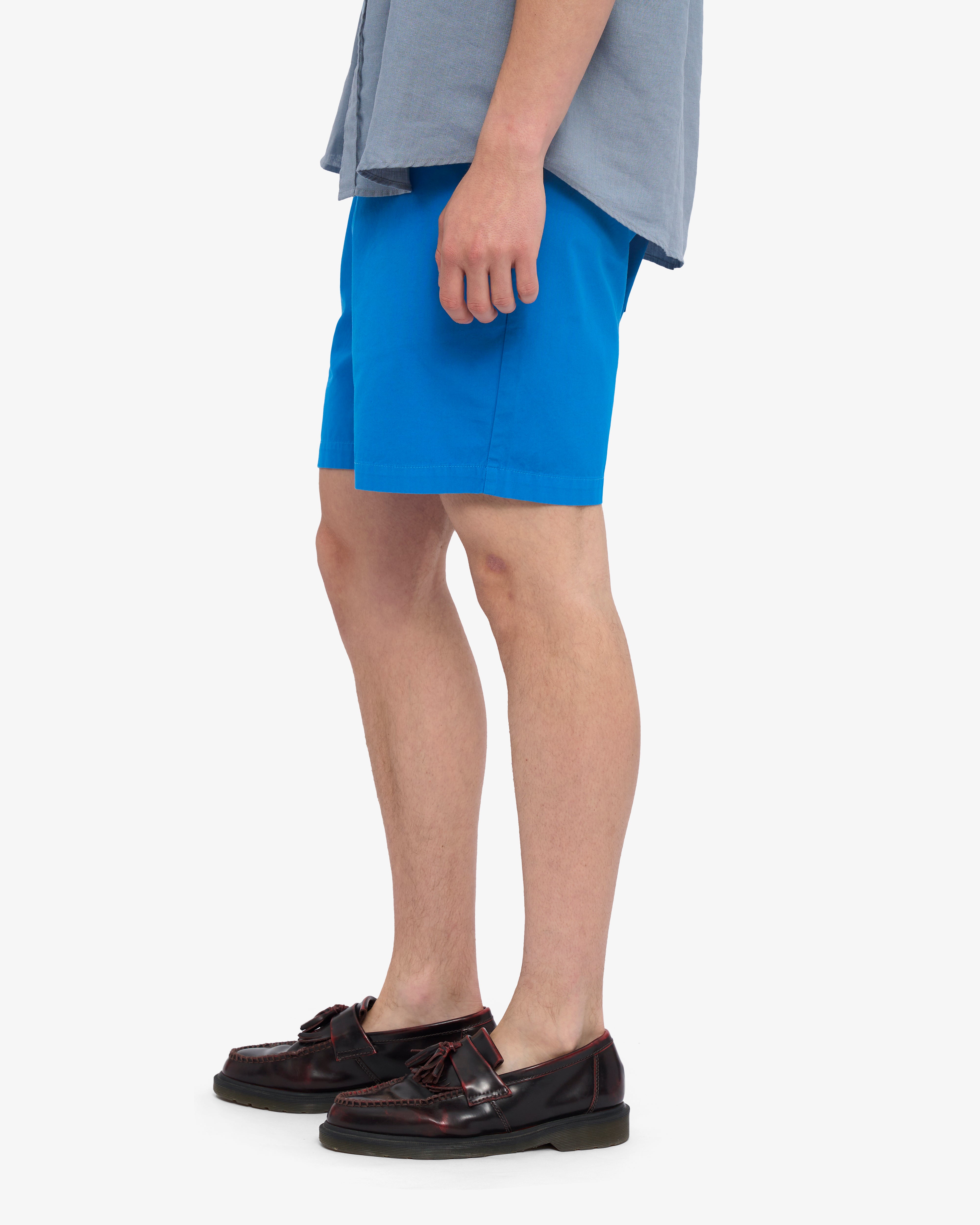 Organic Twill Shorts - Pacific Blue