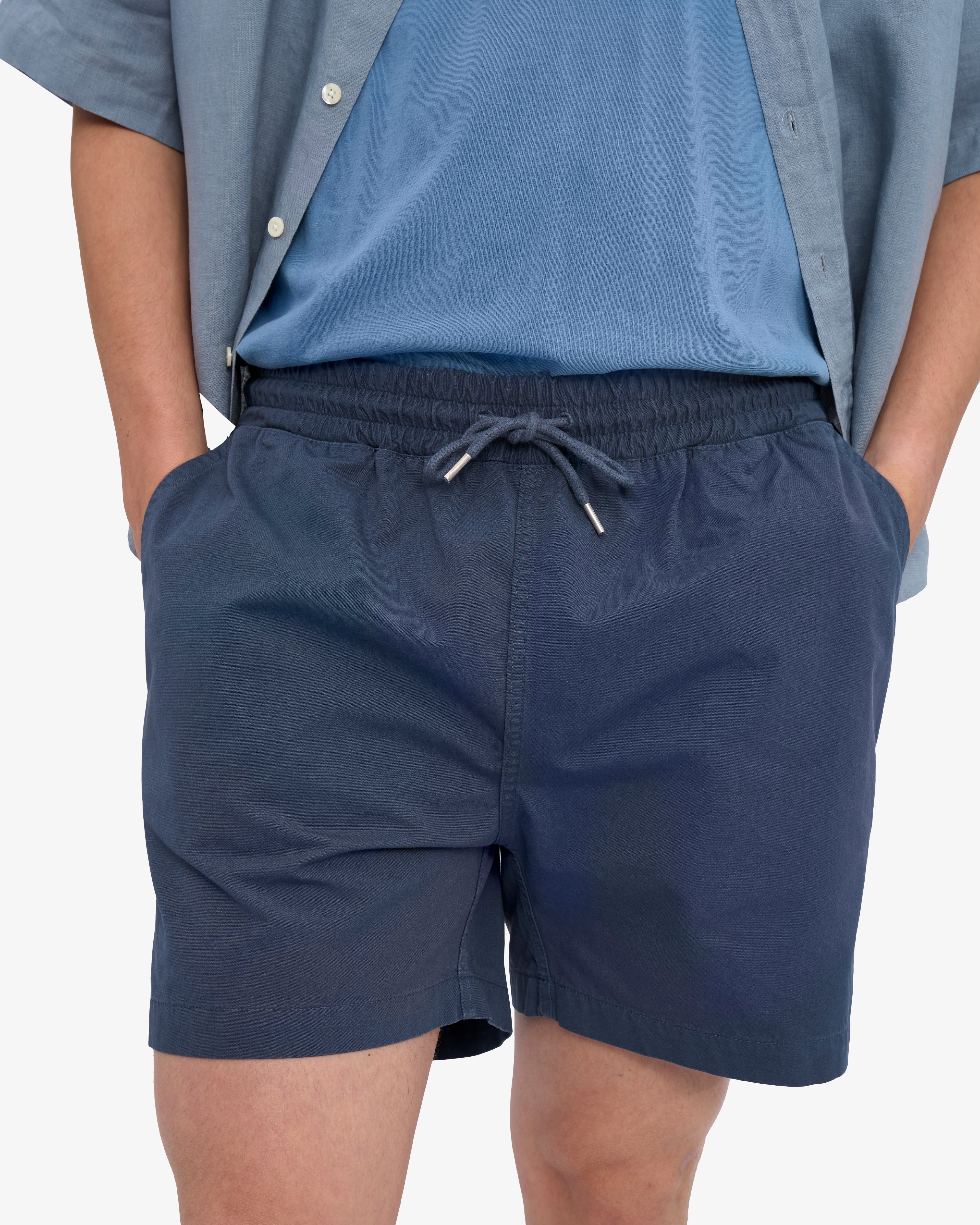 Organic Twill Shorts - Petrol Blue