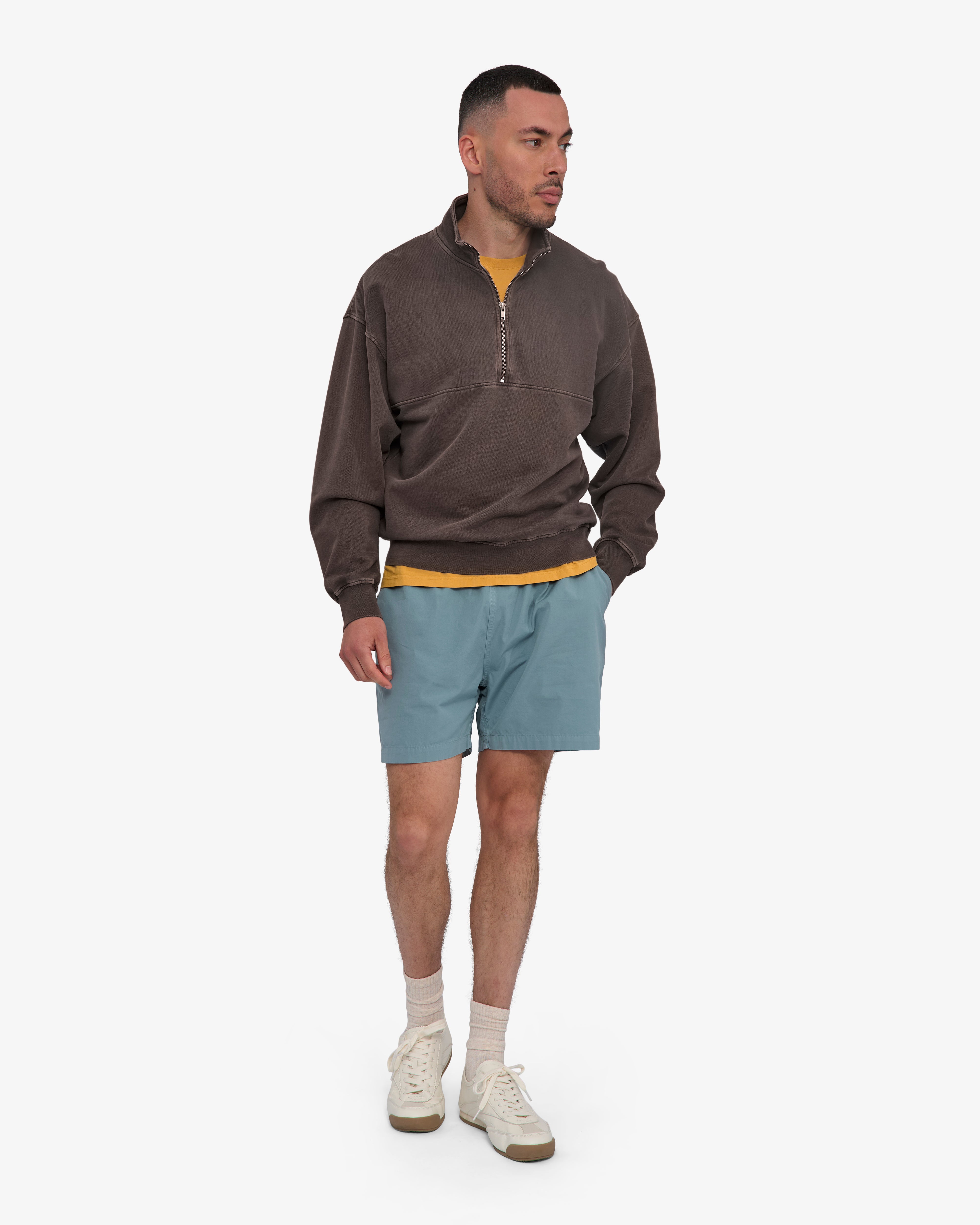 Organic Twill Shorts - Steel Blue