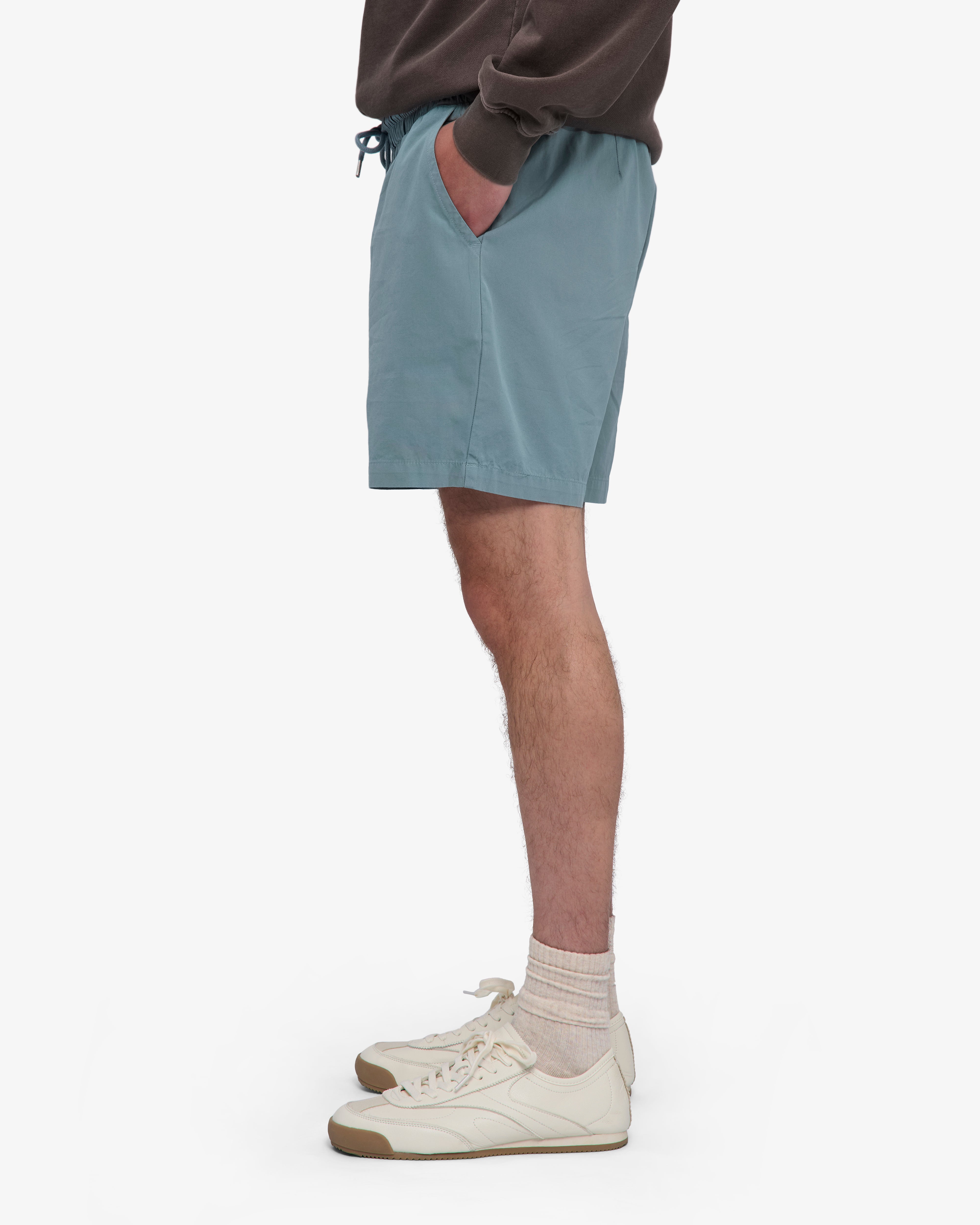 Organic Twill Shorts - Steel Blue
