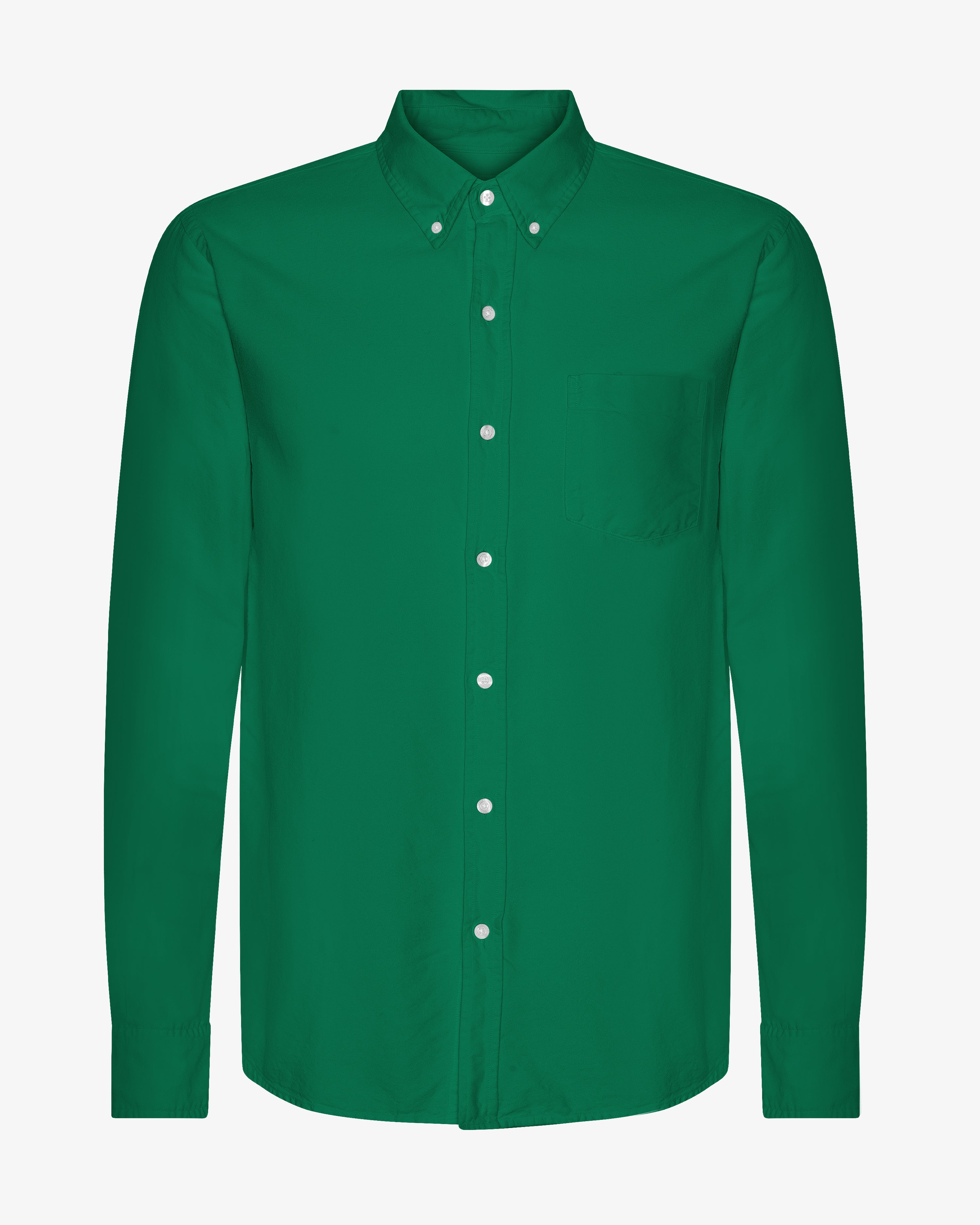 Organic Button Down Shirt - Kelly Green