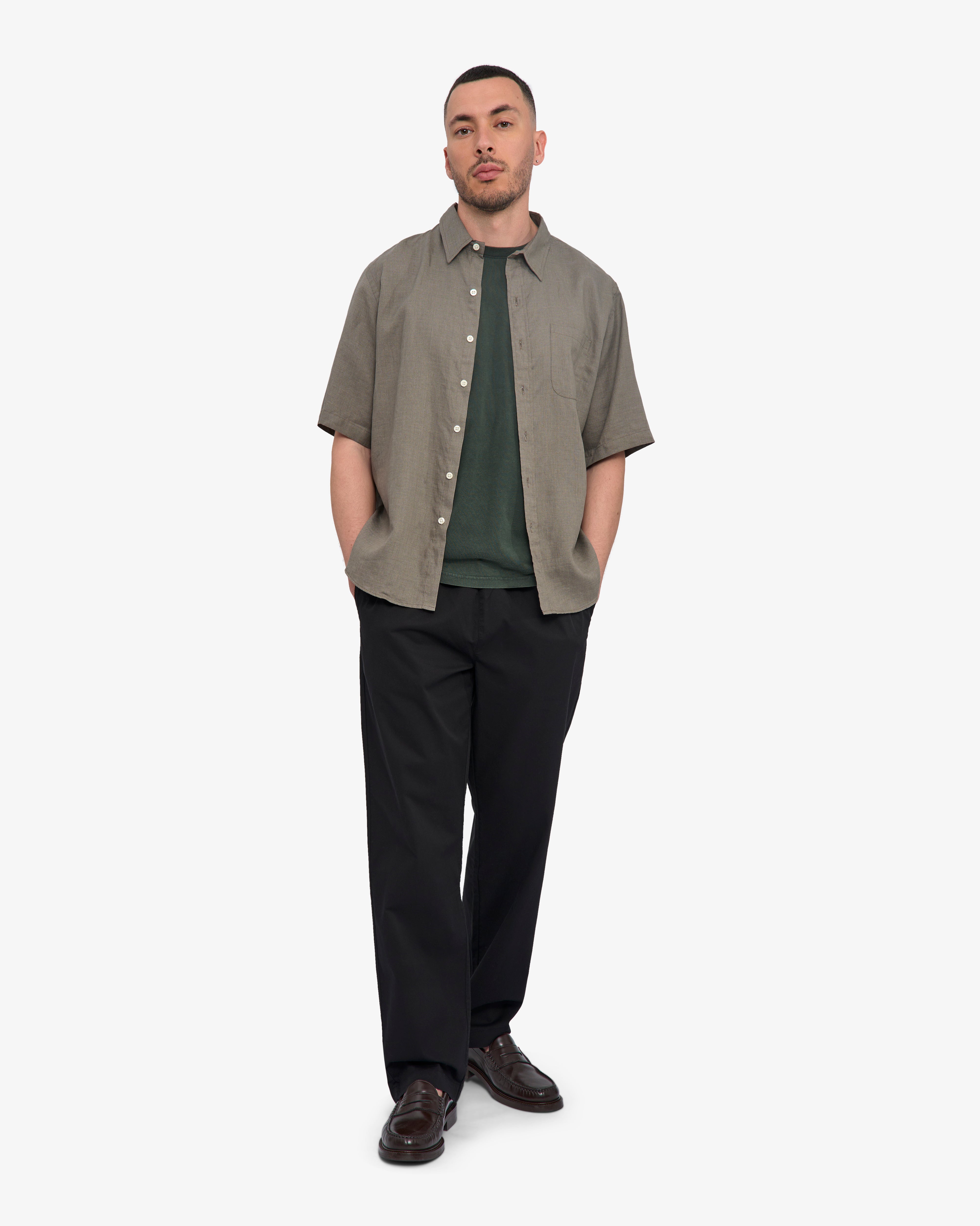 Organic Twill Pants - Deep Black