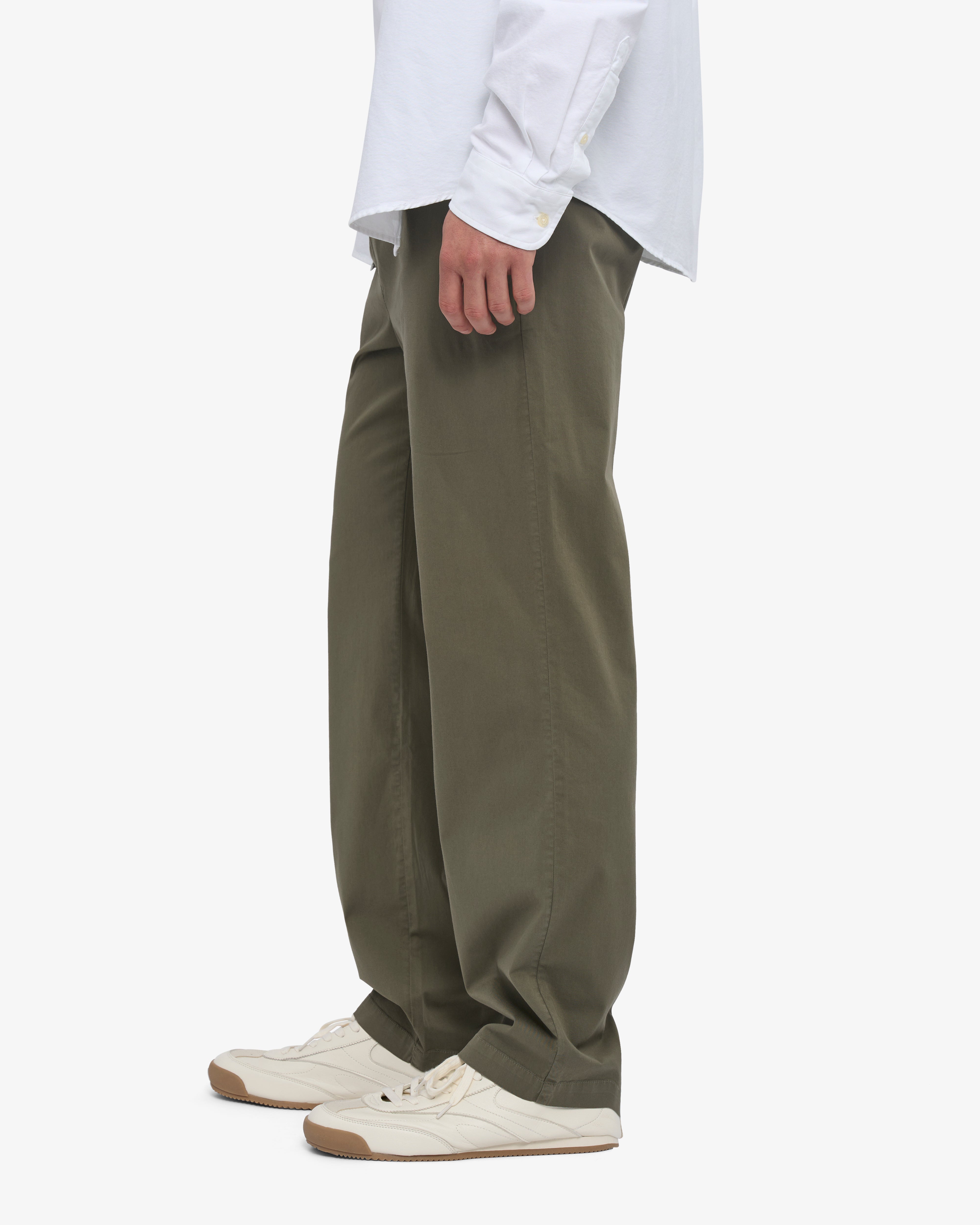 Organic Twill Pants - Dusty Olive