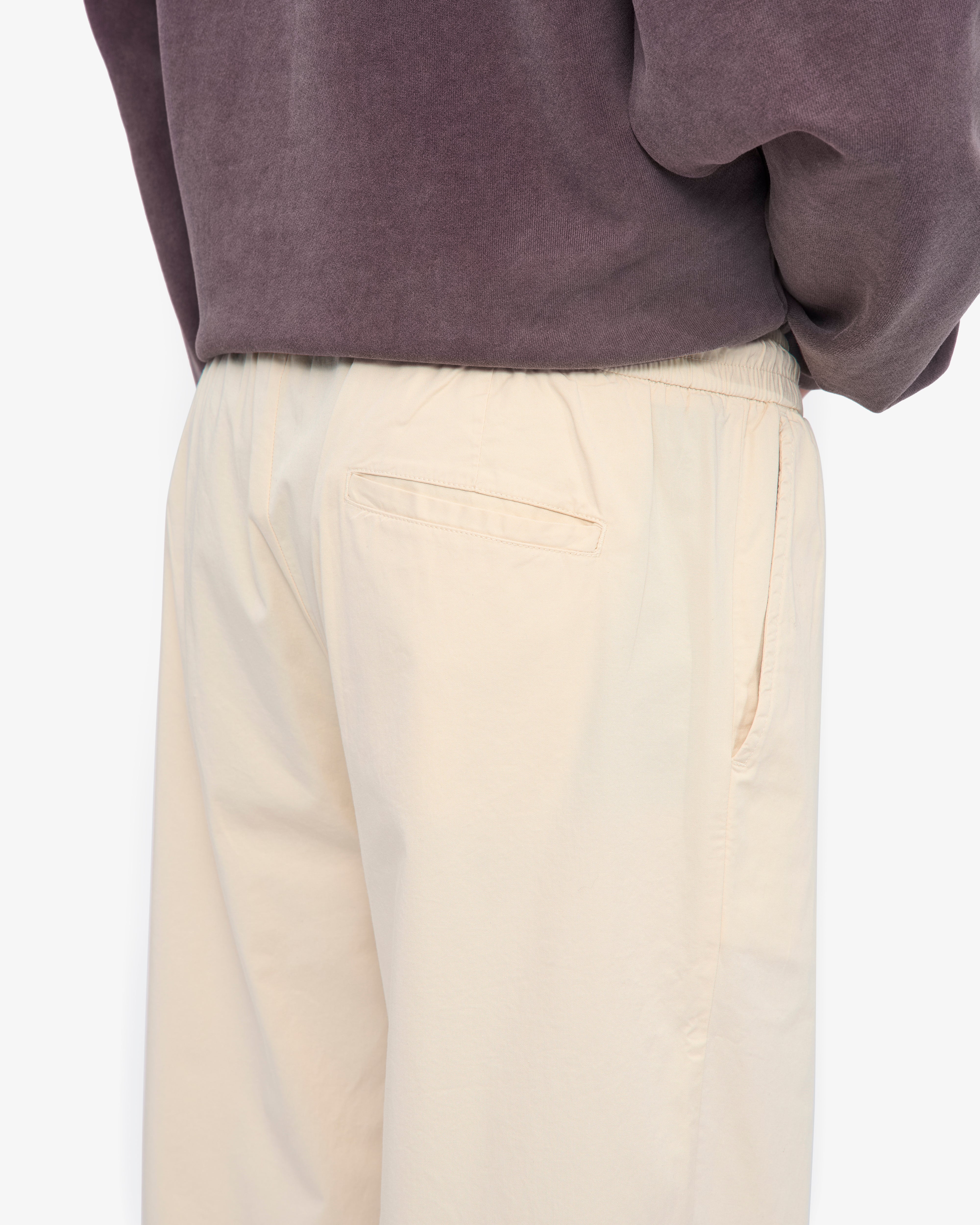 Organic Twill Pants - Ivory White