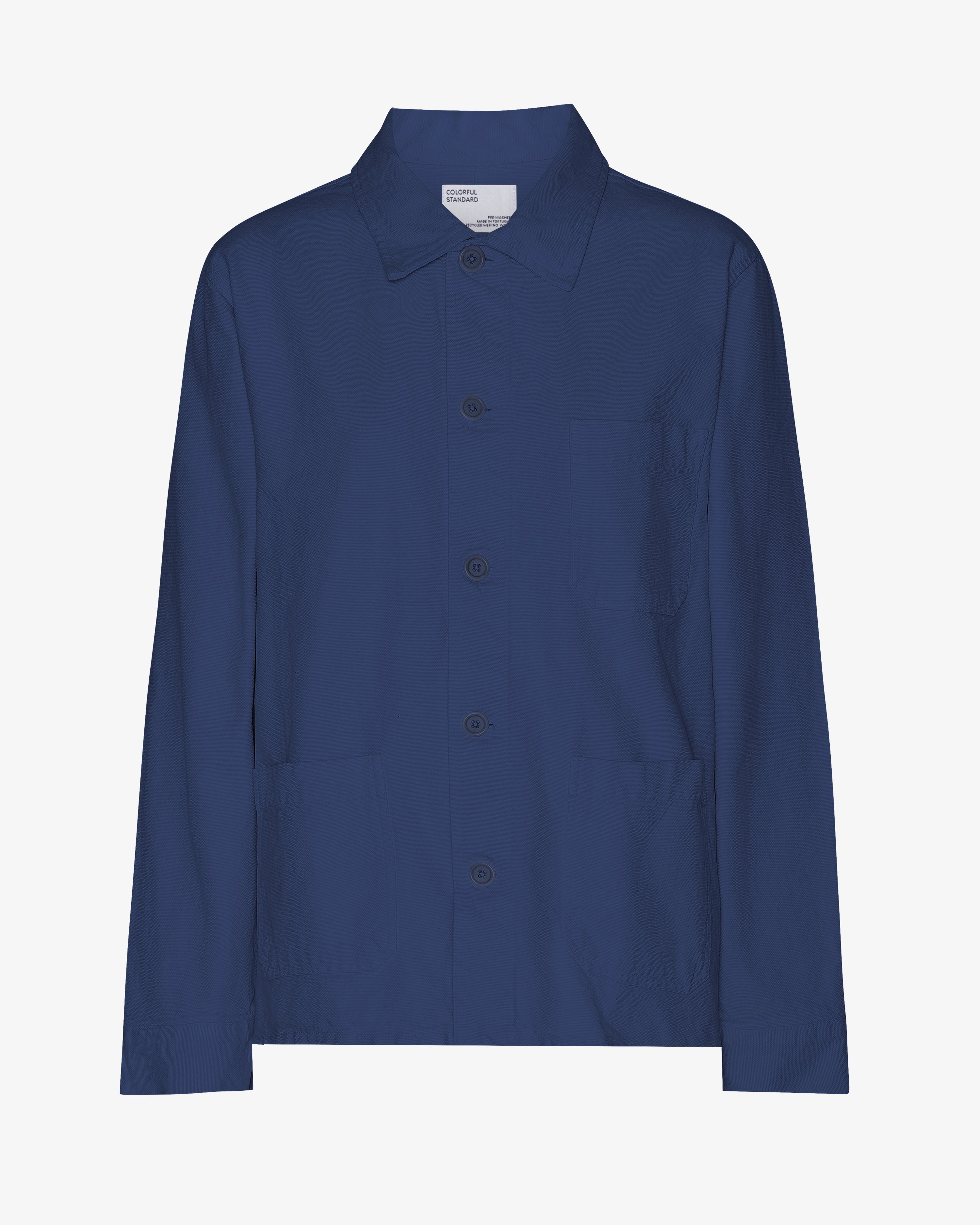 Organic Workwear Jacket - Marine Blue
