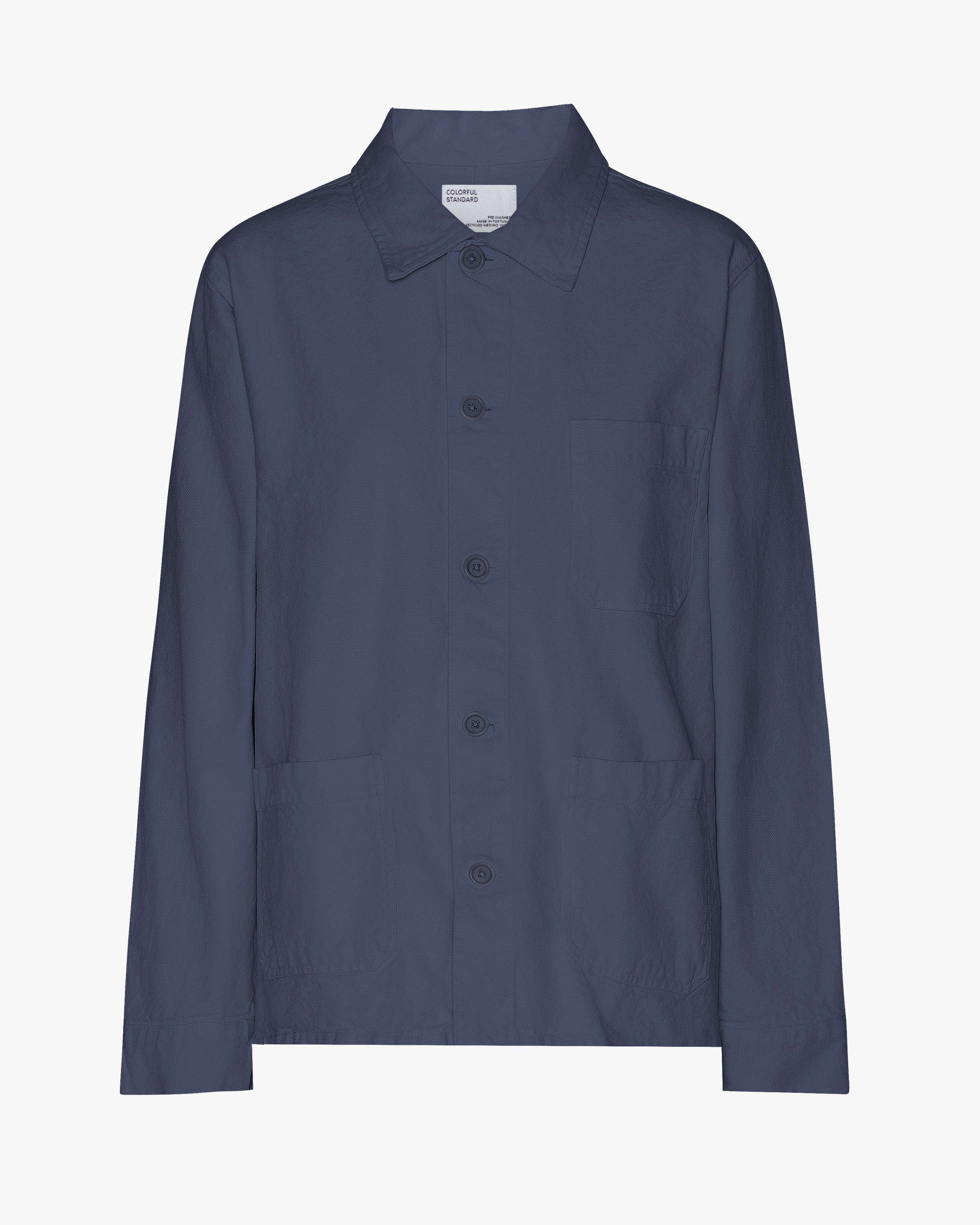 Organic Workwear Jacket - Petrol Blue