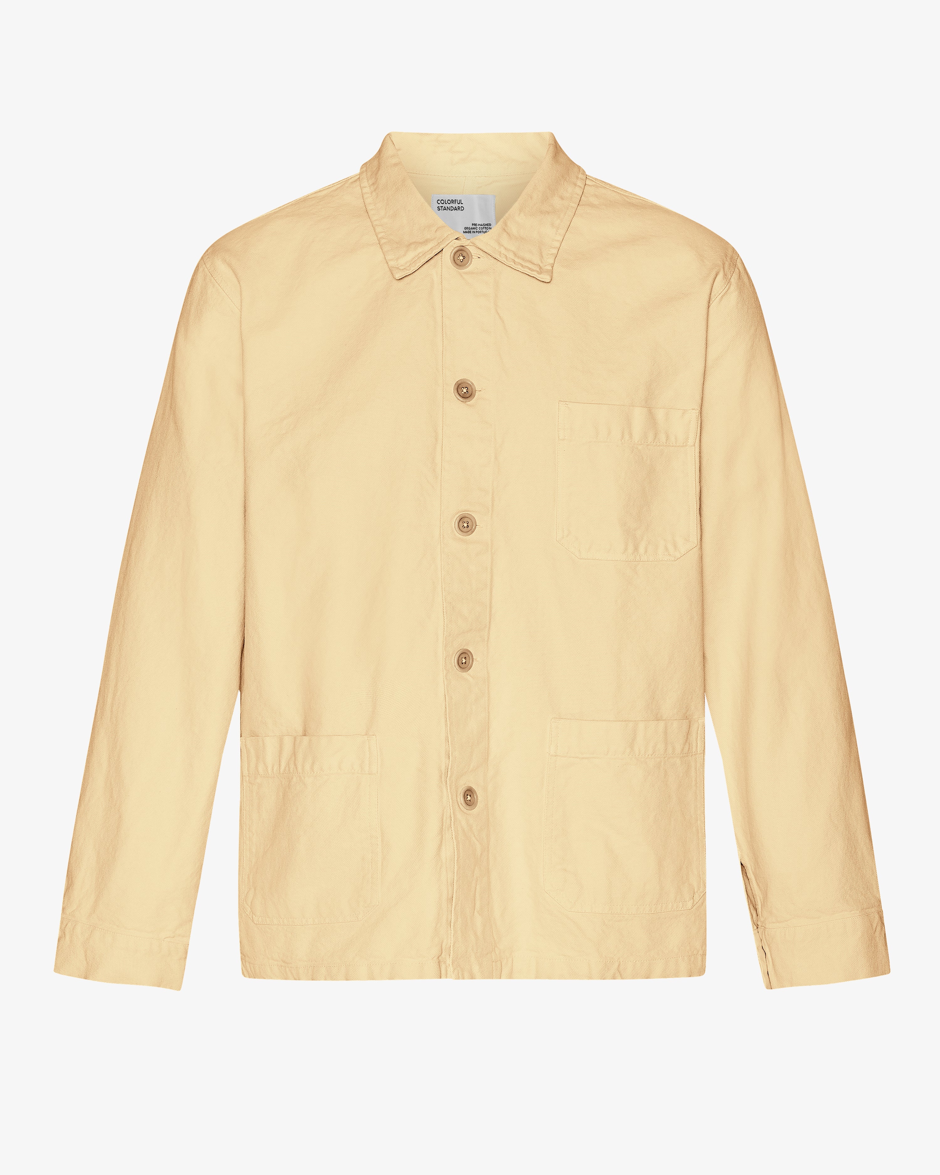 Organic Workwear Jacket - Soft Yellow