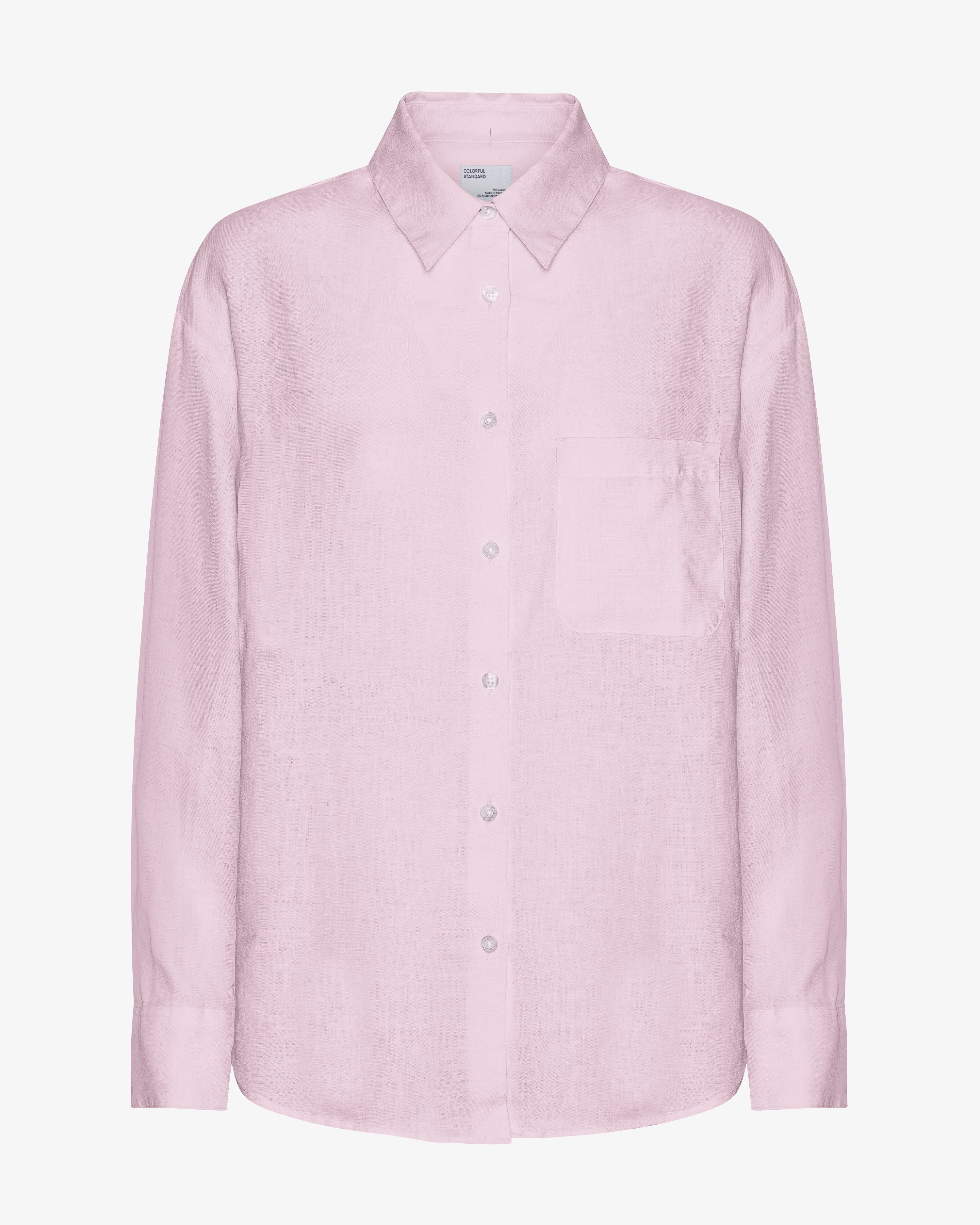 Linen Oversized Shirt - Cherry Blossom