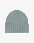 Merino Wool Beanie - Steel Blue