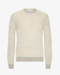 Light Merino Wool Crew - Ivory White