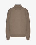 Merino Wool Turtleneck - Warm Taupe