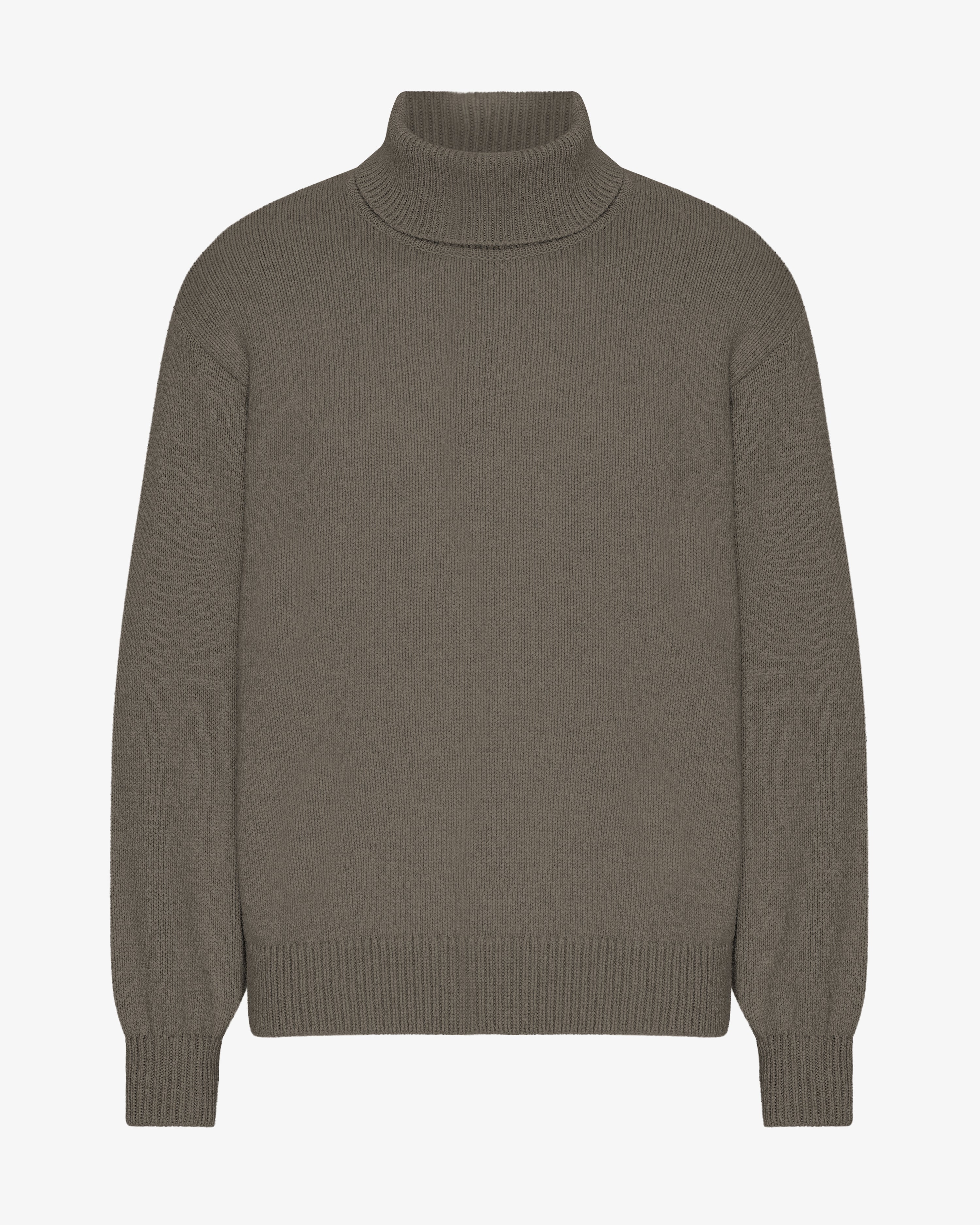 Merino Wool Turtleneck - Dusty Olive