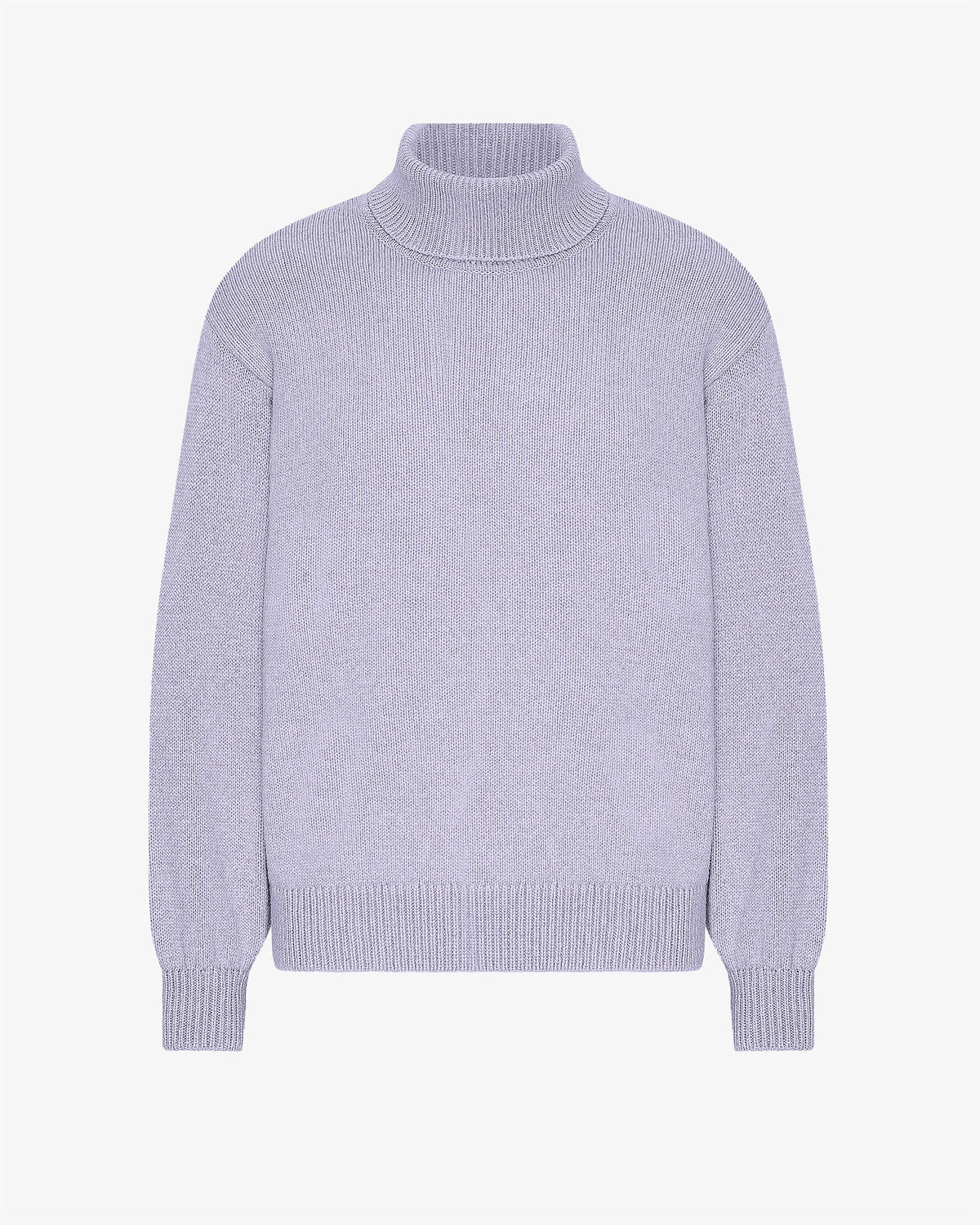 Merino Wool Turtleneck - Soft Lavender