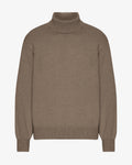 Merino Wool Turtleneck - Warm Taupe