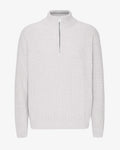 Merino Quarter Zip - Snow Melange