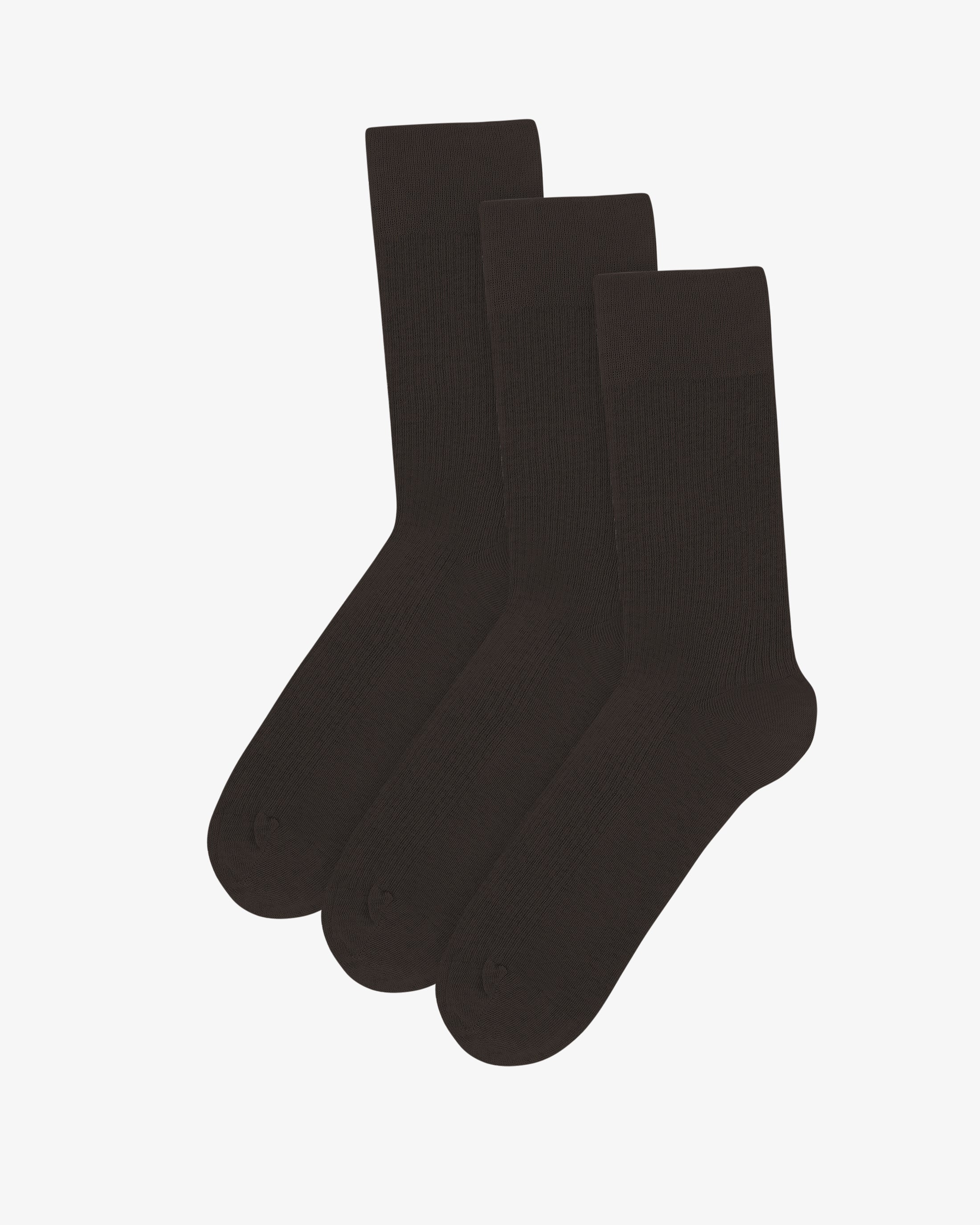 Classic Organic Sock - Coffee Brown (3-Pack)