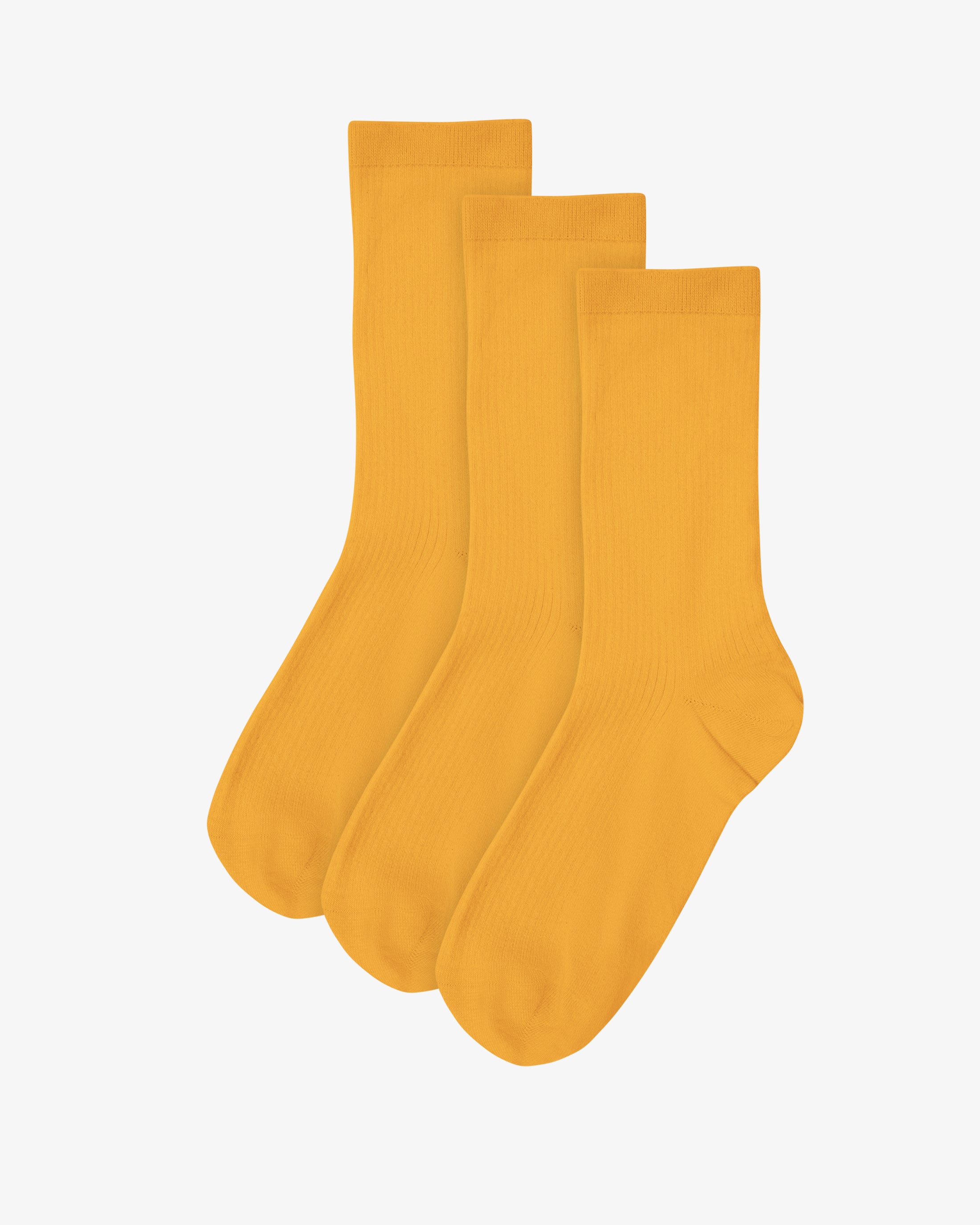 Women Classic Organic Sock - Burned Yellow (3-Pack)