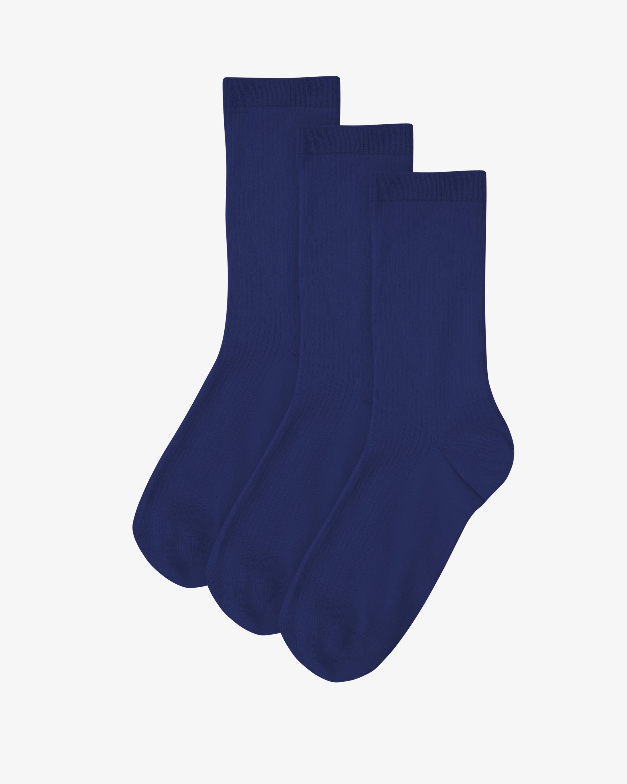 Women Classic Organic Sock - Marine Blue (3-Pack)